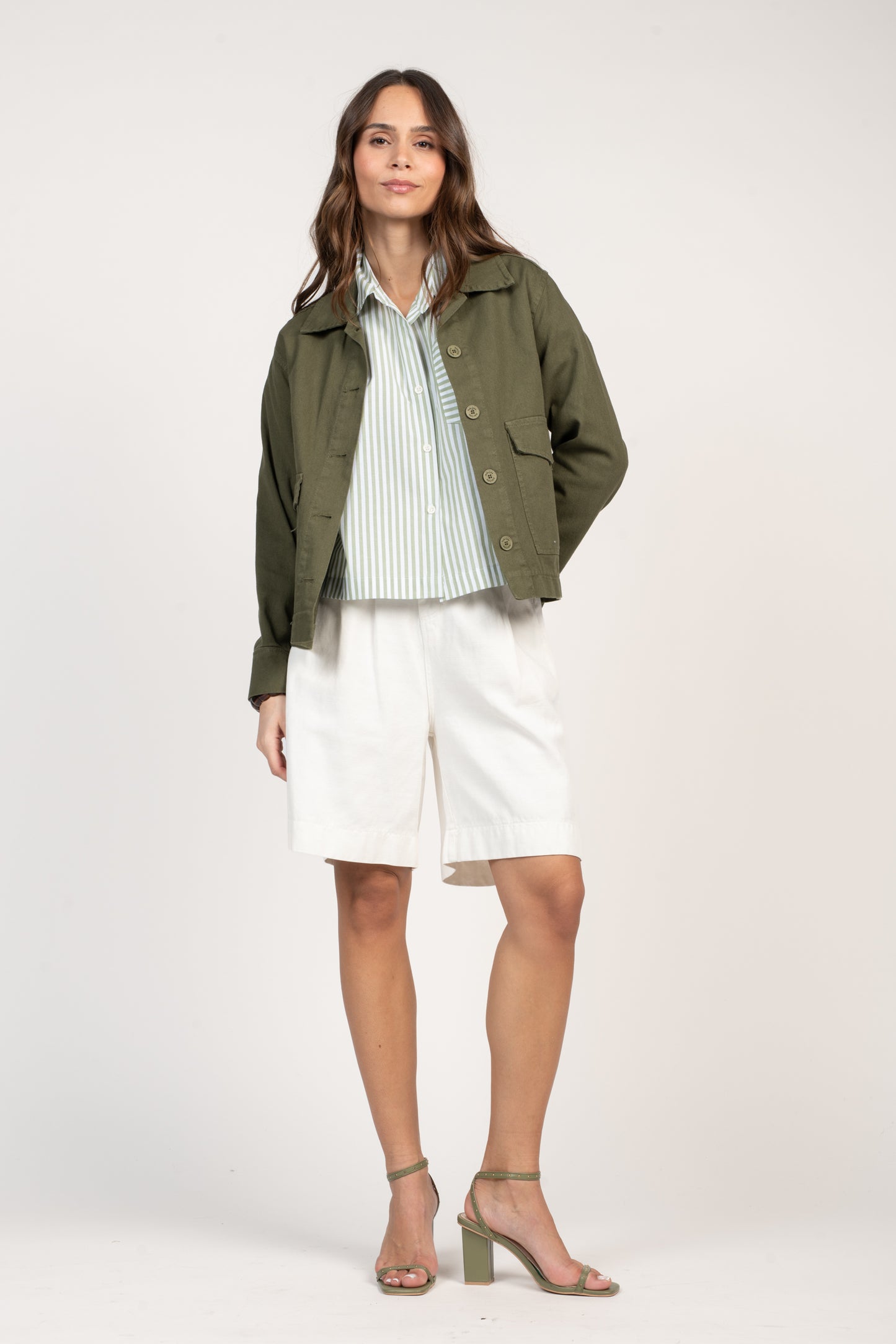 VESTE WORKER ÉLODIE KAKI