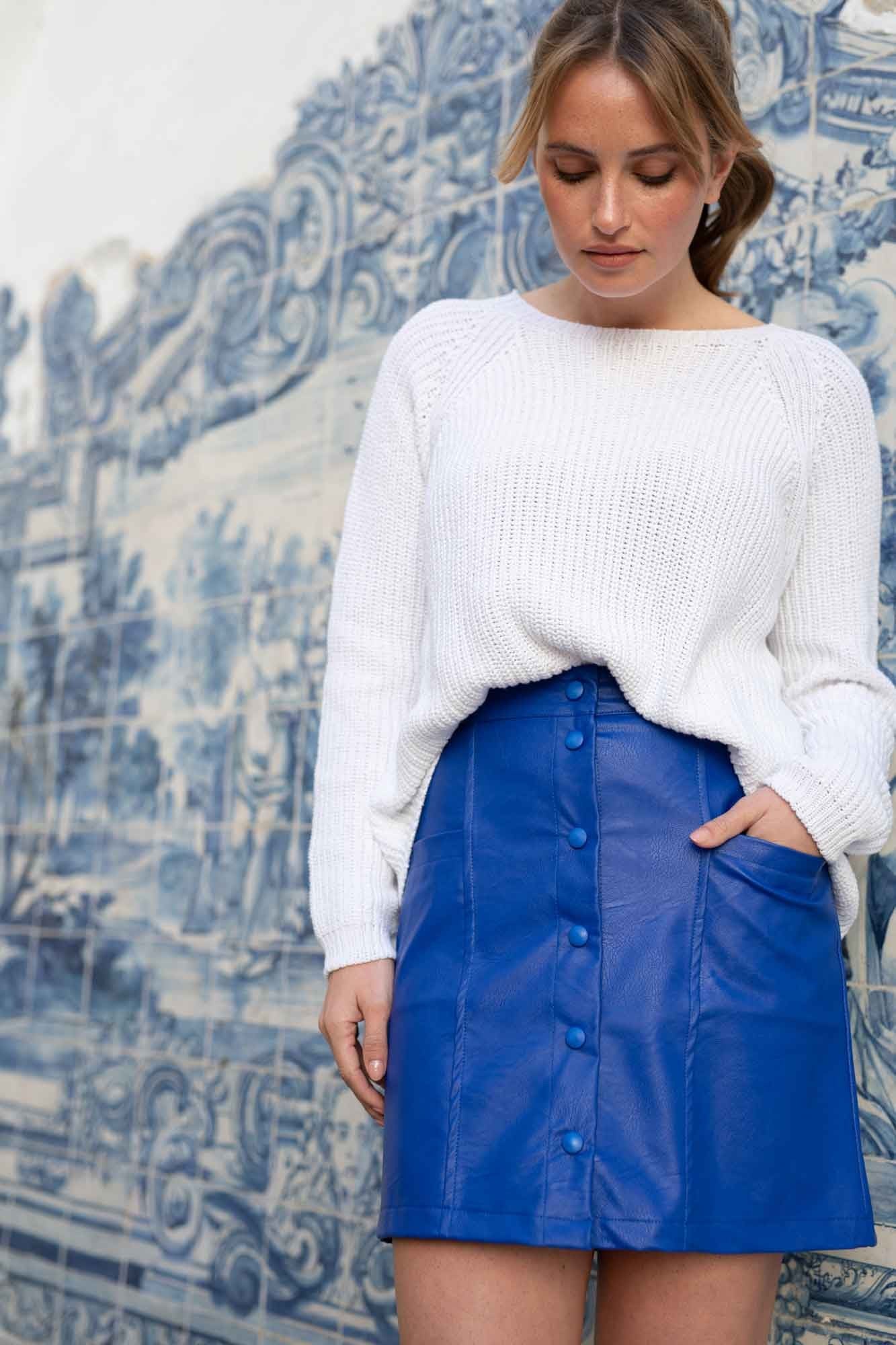 CARLOTA SKIRT SKAI ROYAL BLUE
