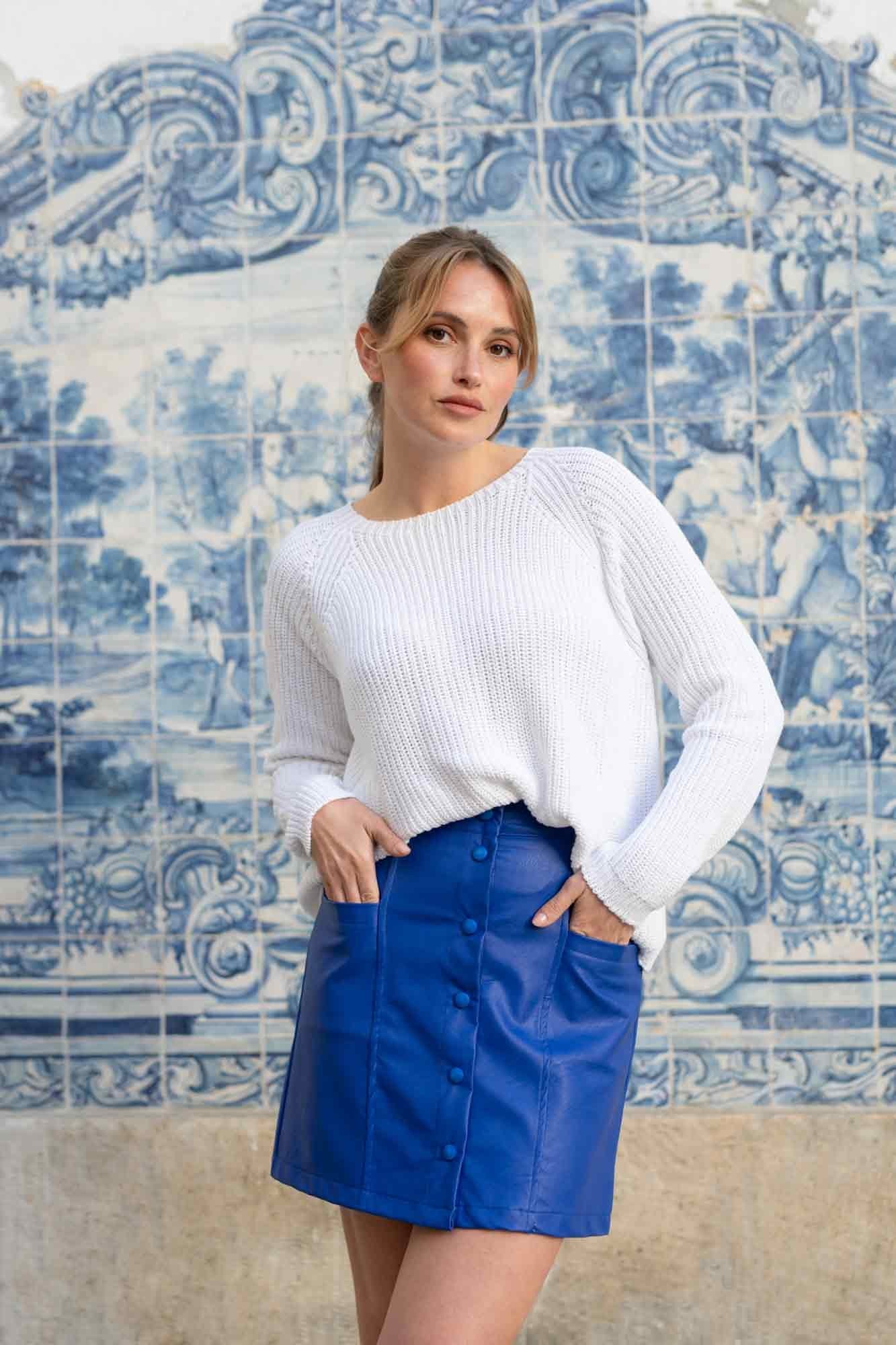 CARLOTA SKIRT SKAI ROYAL BLUE