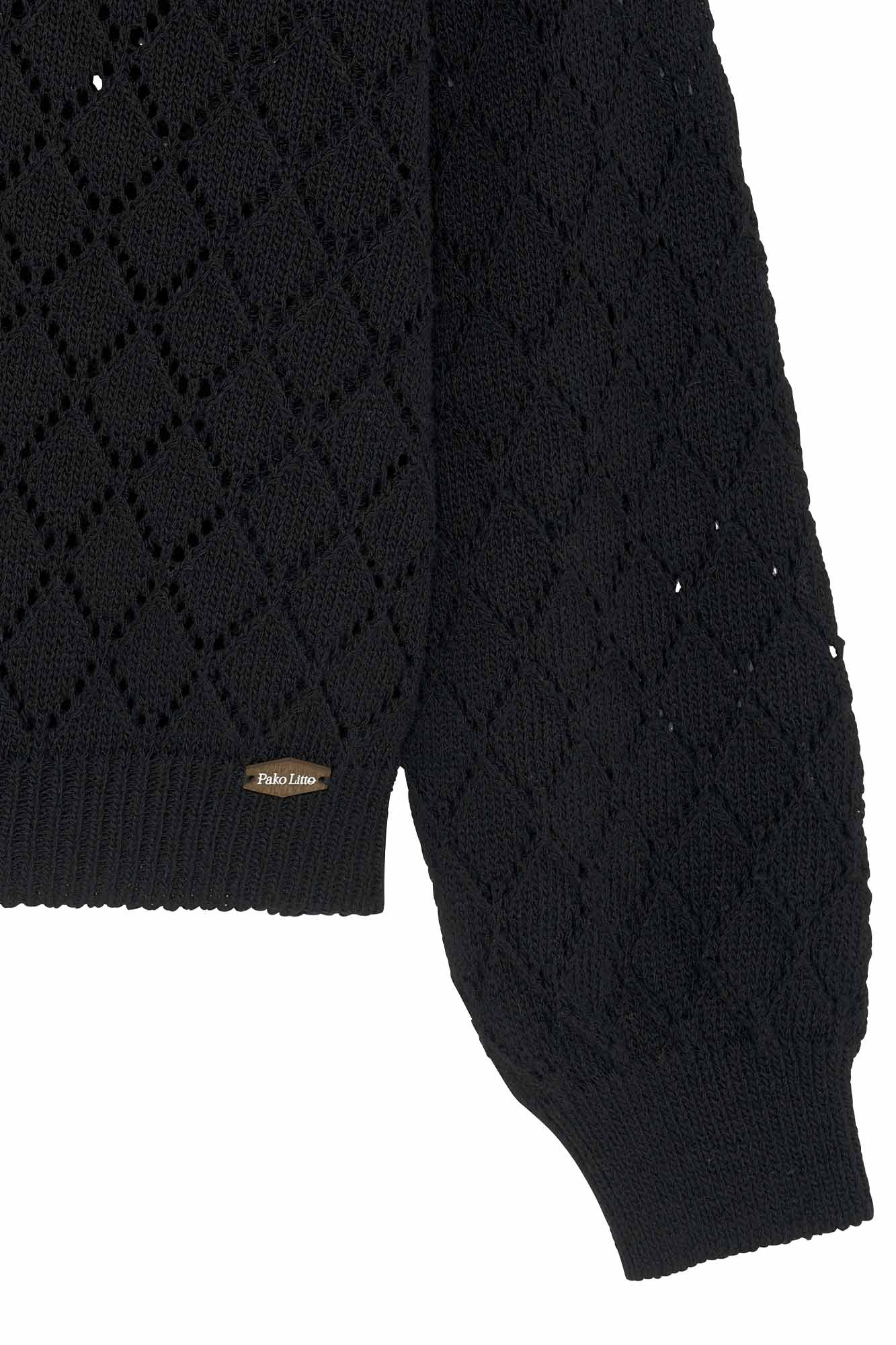 ARLO V-NECK SWEATER ARLO BLACK