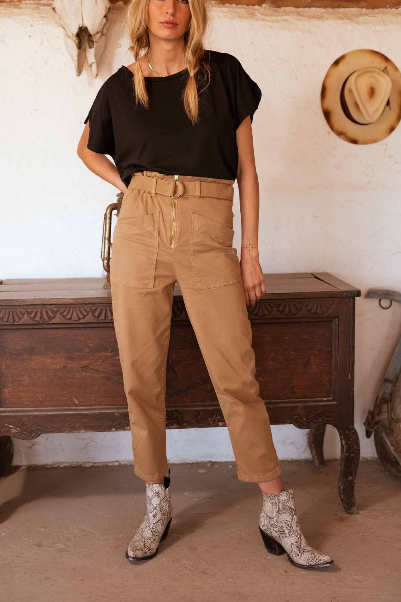 PANTALON COOPER BAROUDEUR TABAC