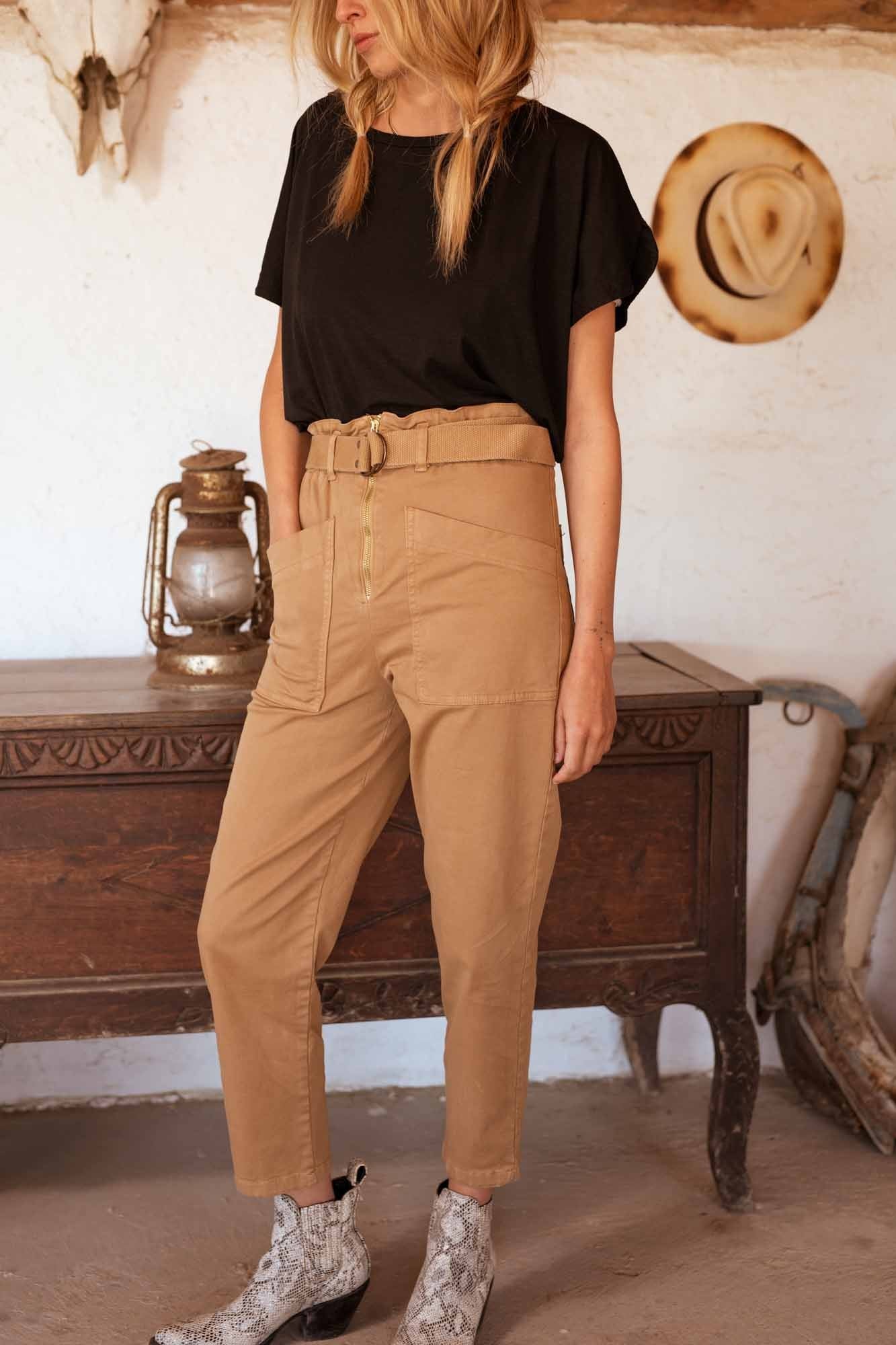 PANTALON COOPER BAROUDEUR TABAC