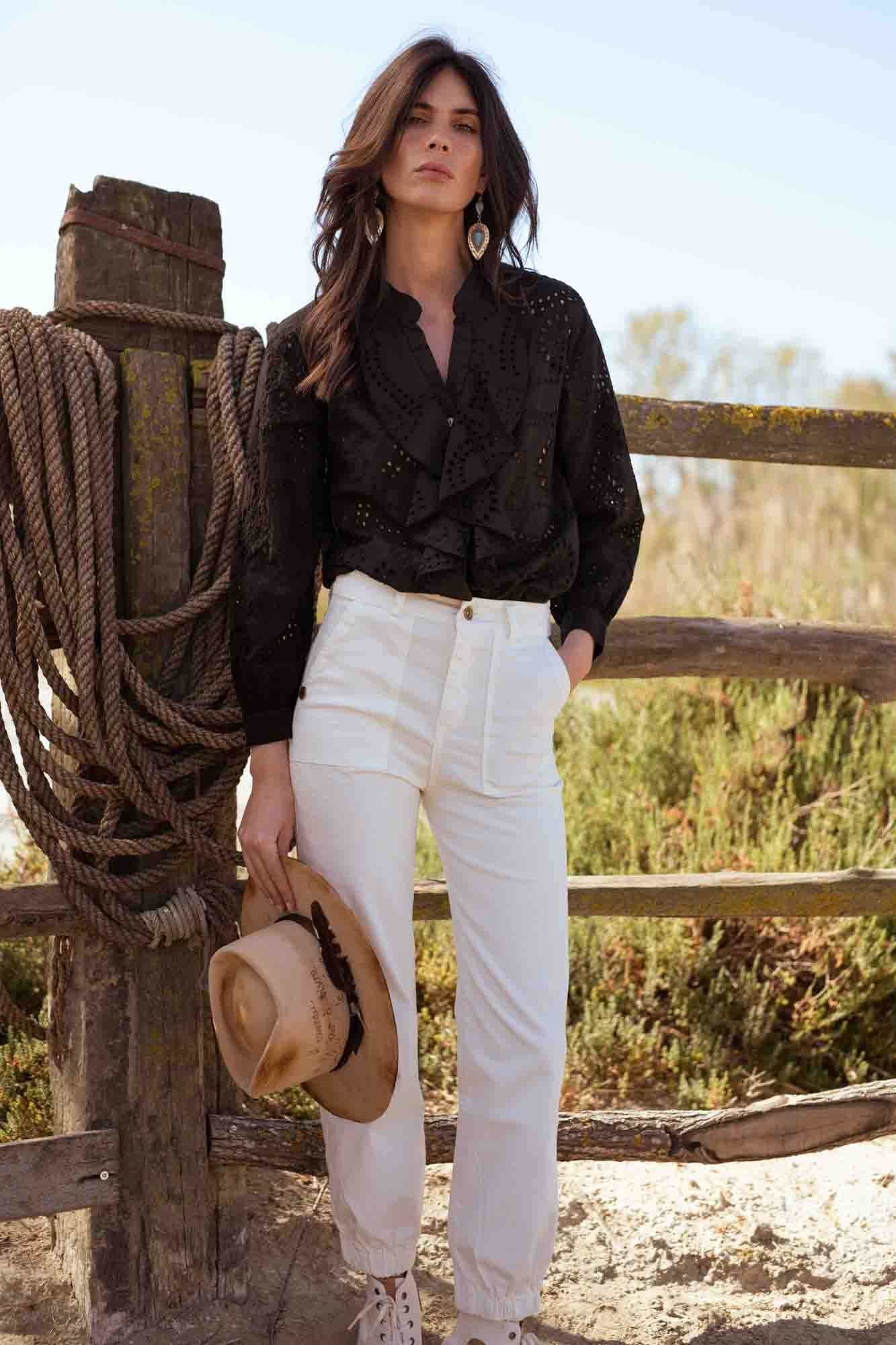 MIGUEL NATURAL CARGO TROUSERS