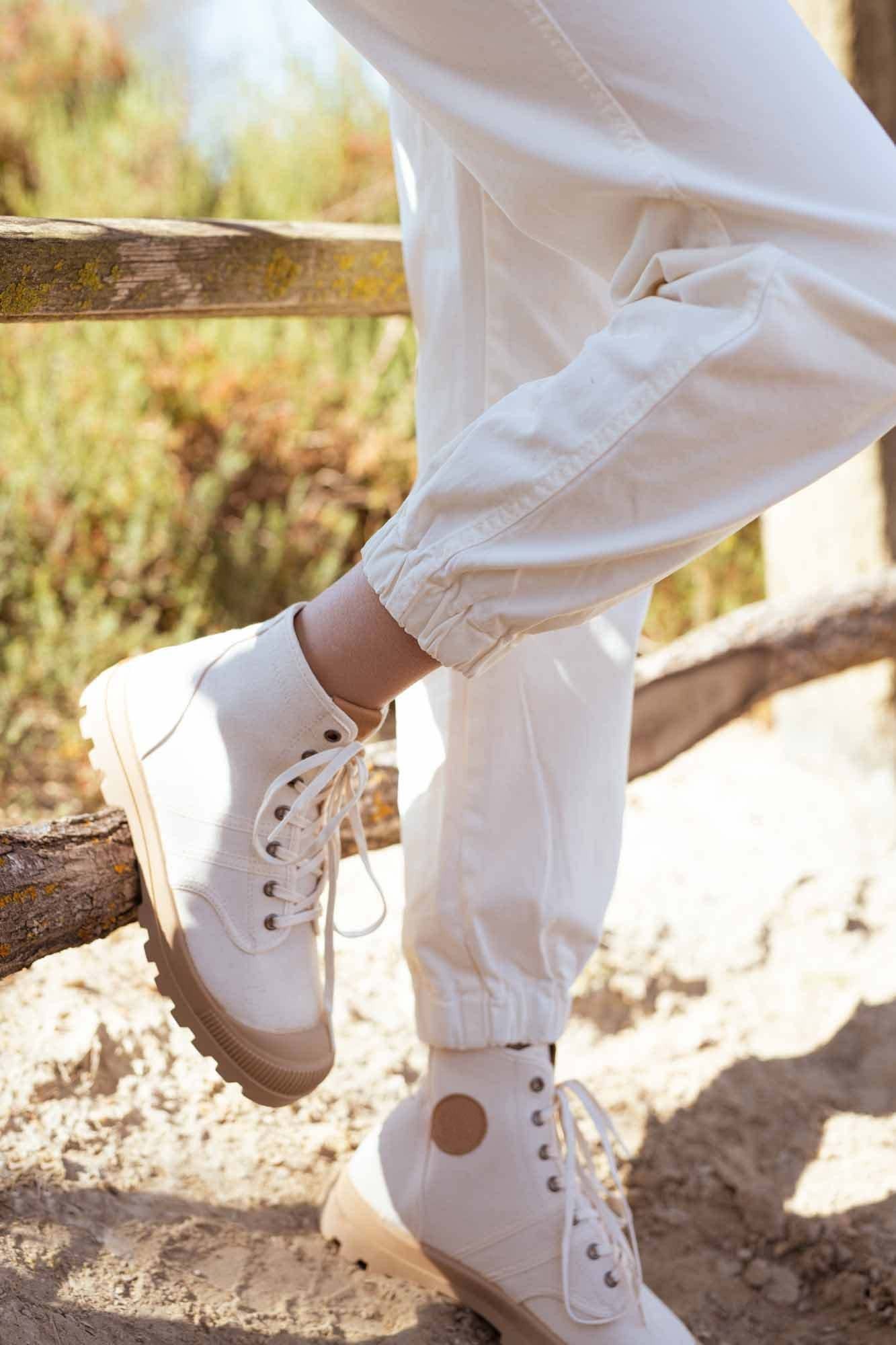 MIGUEL NATURAL CARGO TROUSERS