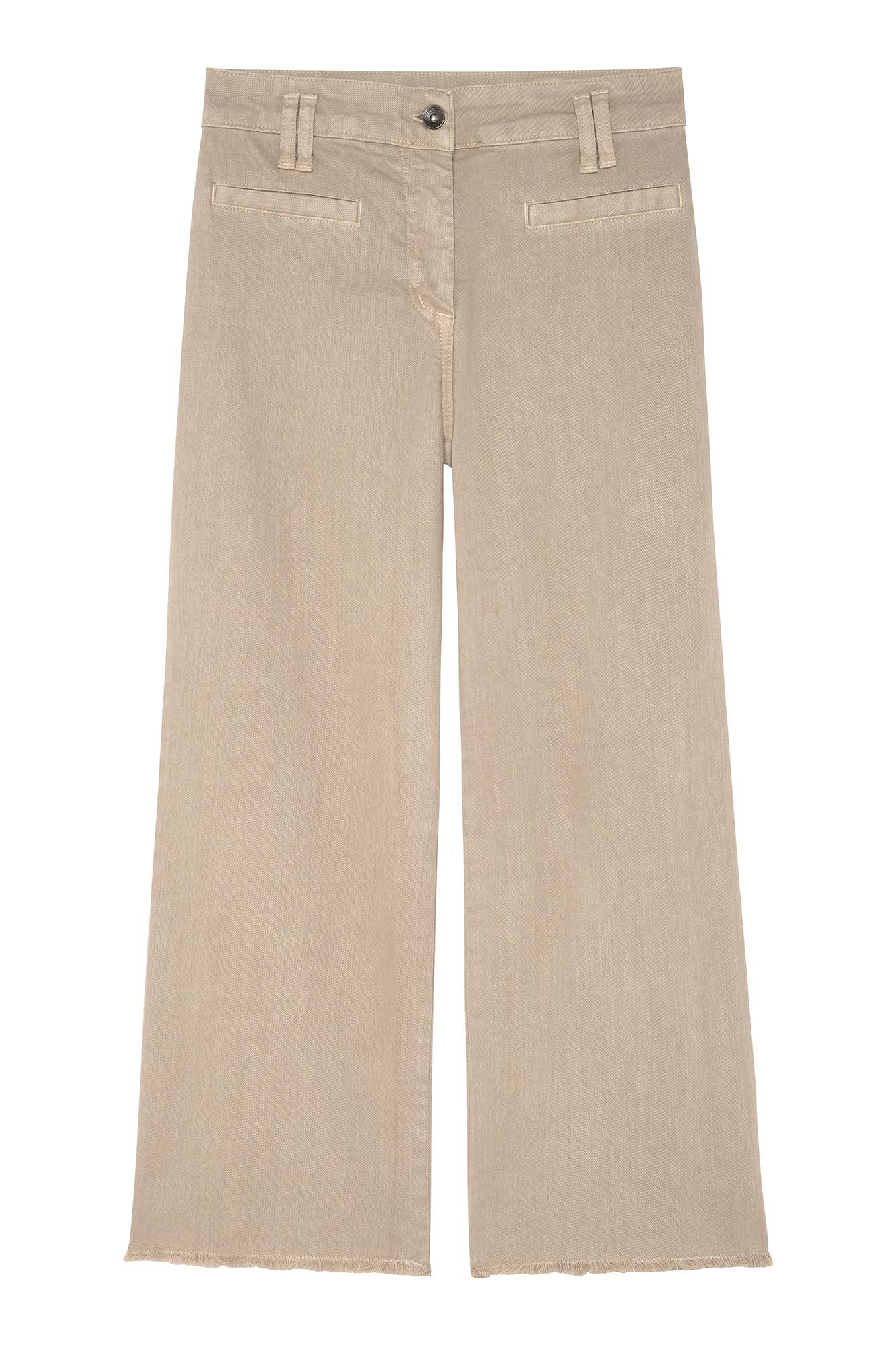ARIETTE SAND 7/8 FLARED TROUSERS