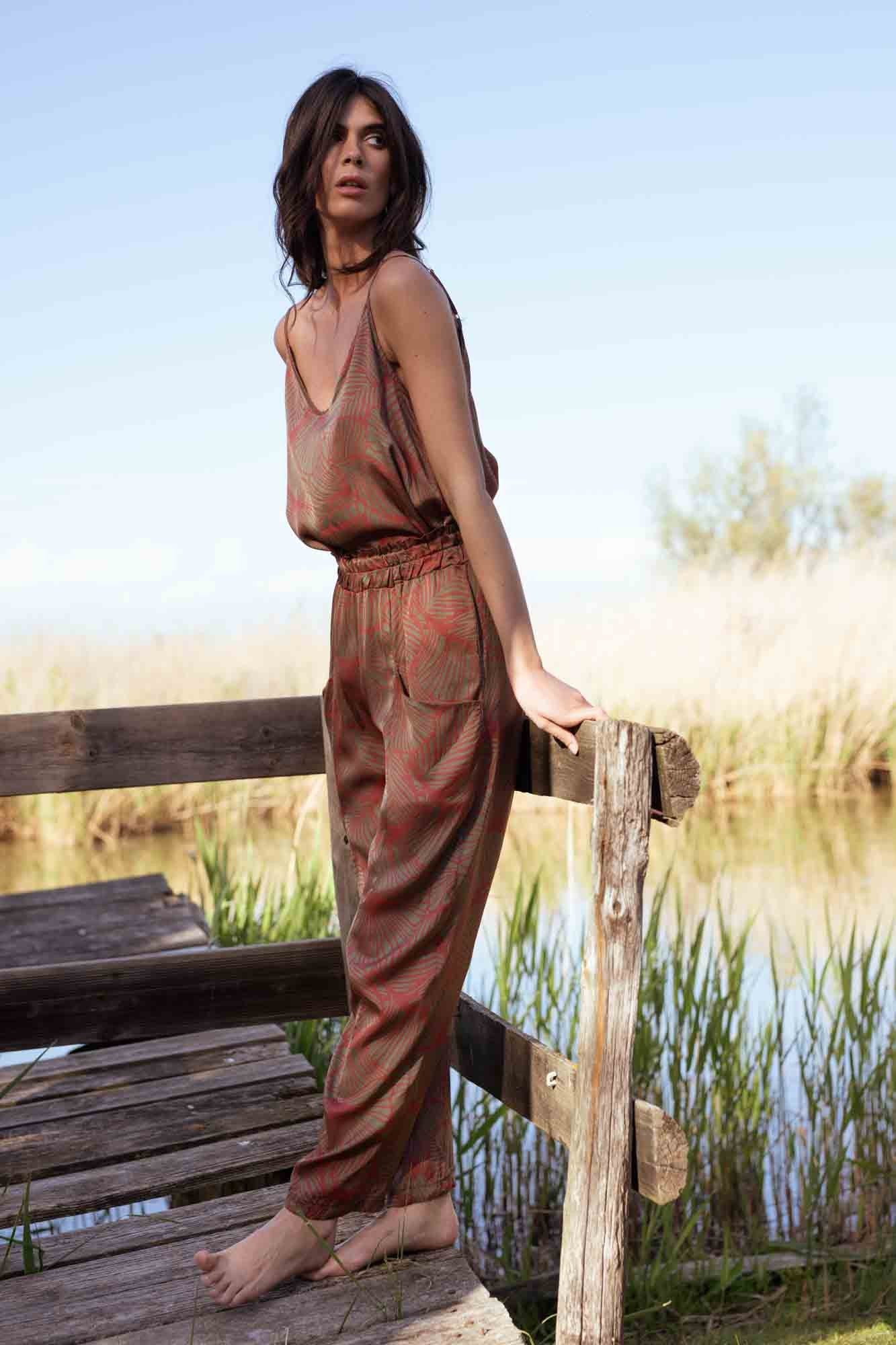 TERRAKAKI PRINT PALOMA TOP