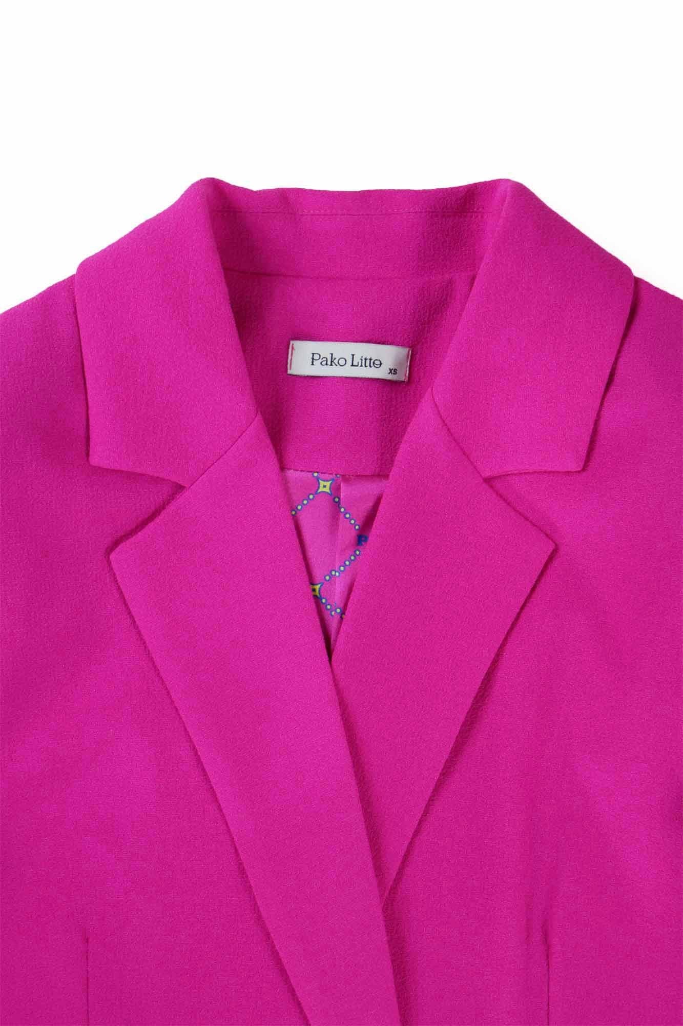 VESTE CÉLIA OVERSIZE FUCHSIA