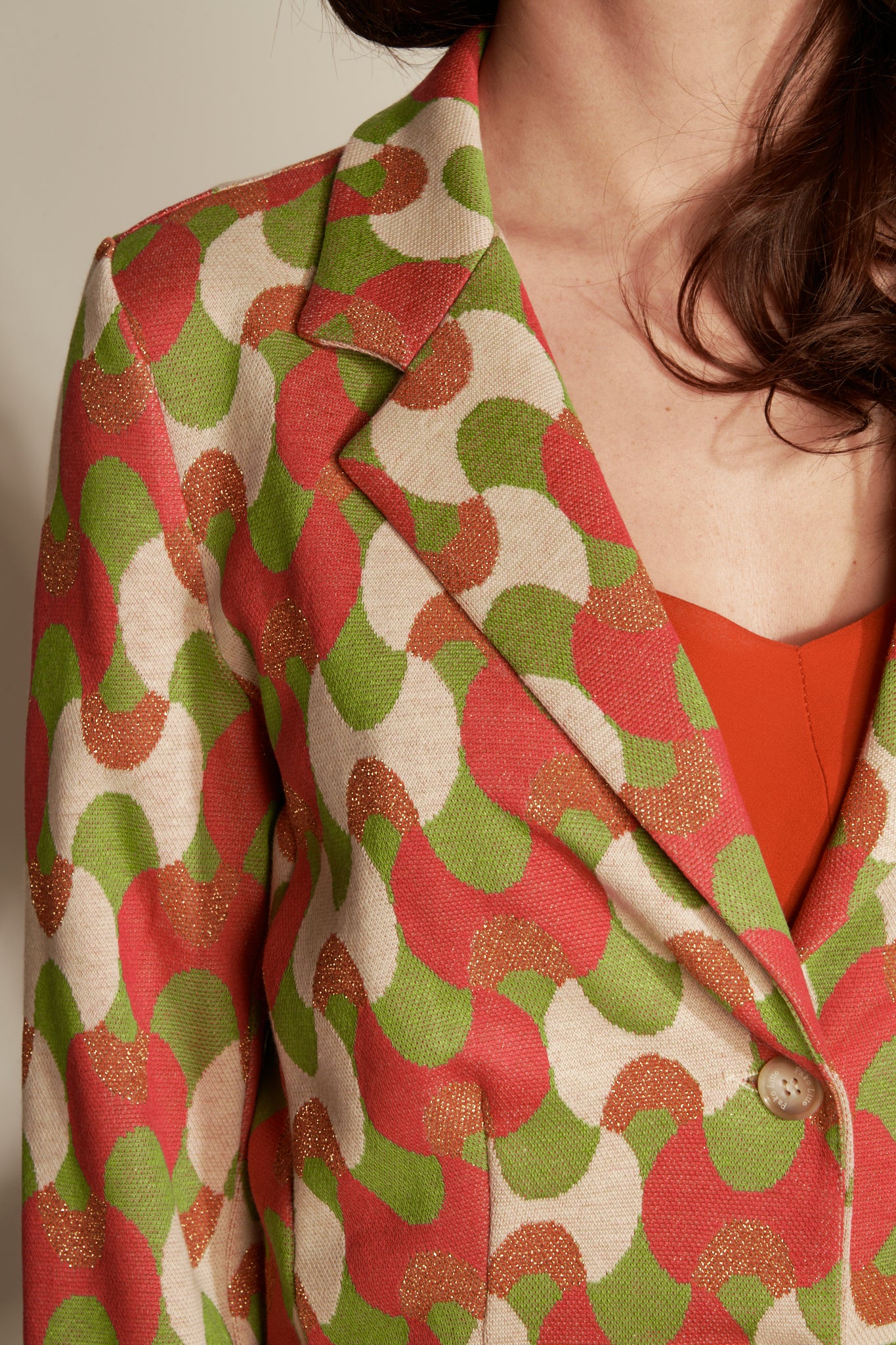 BLASER JACQUARD - JQ09 PINK ORANGE