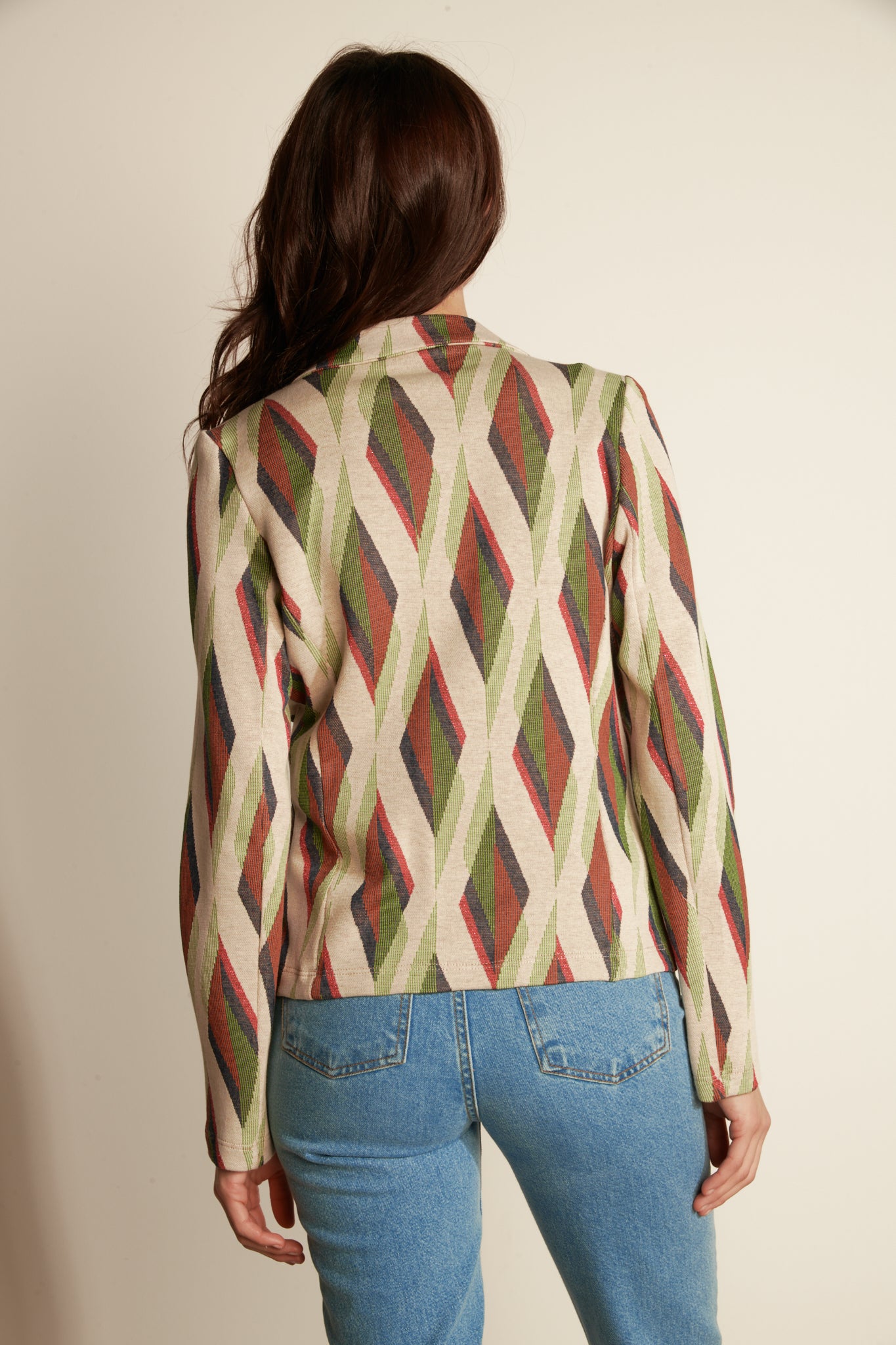 BLAZER JACQUARD KATY GEO VERT