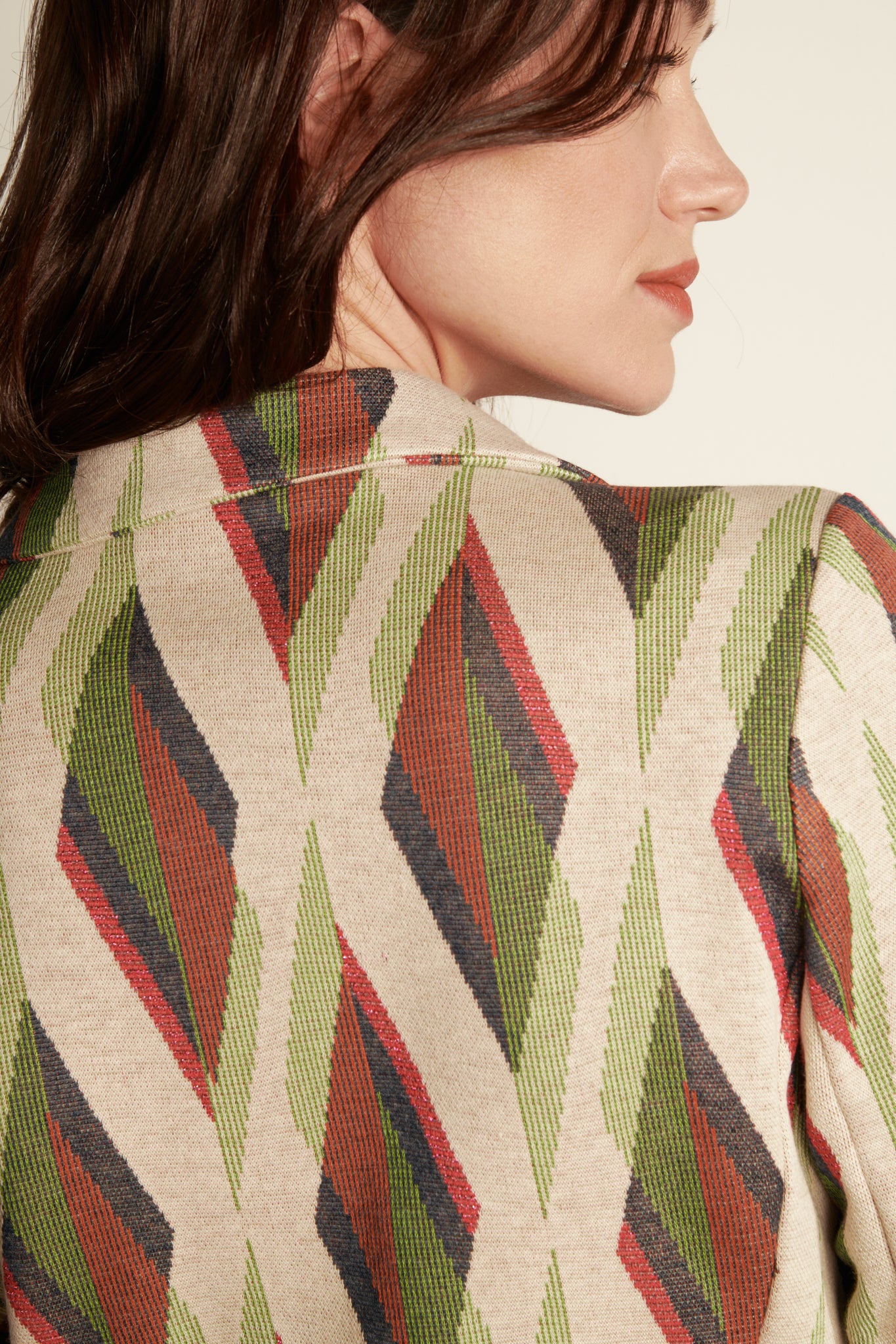 BLAZER JACQUARD KATY GEO VERT