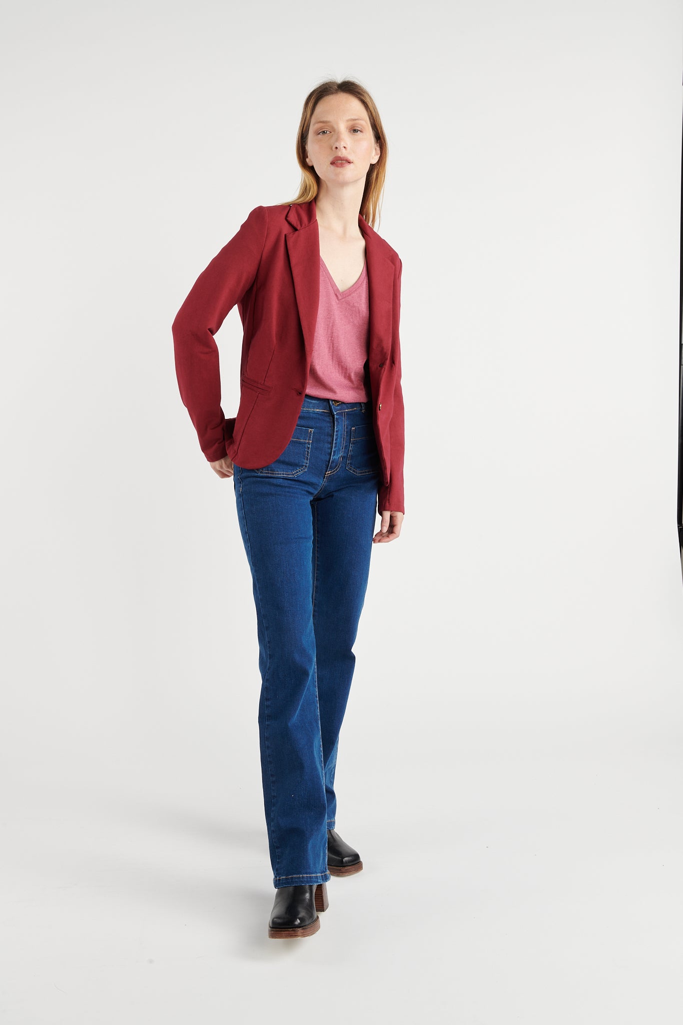BLAZER MOLLETON ADELIA GRENADE