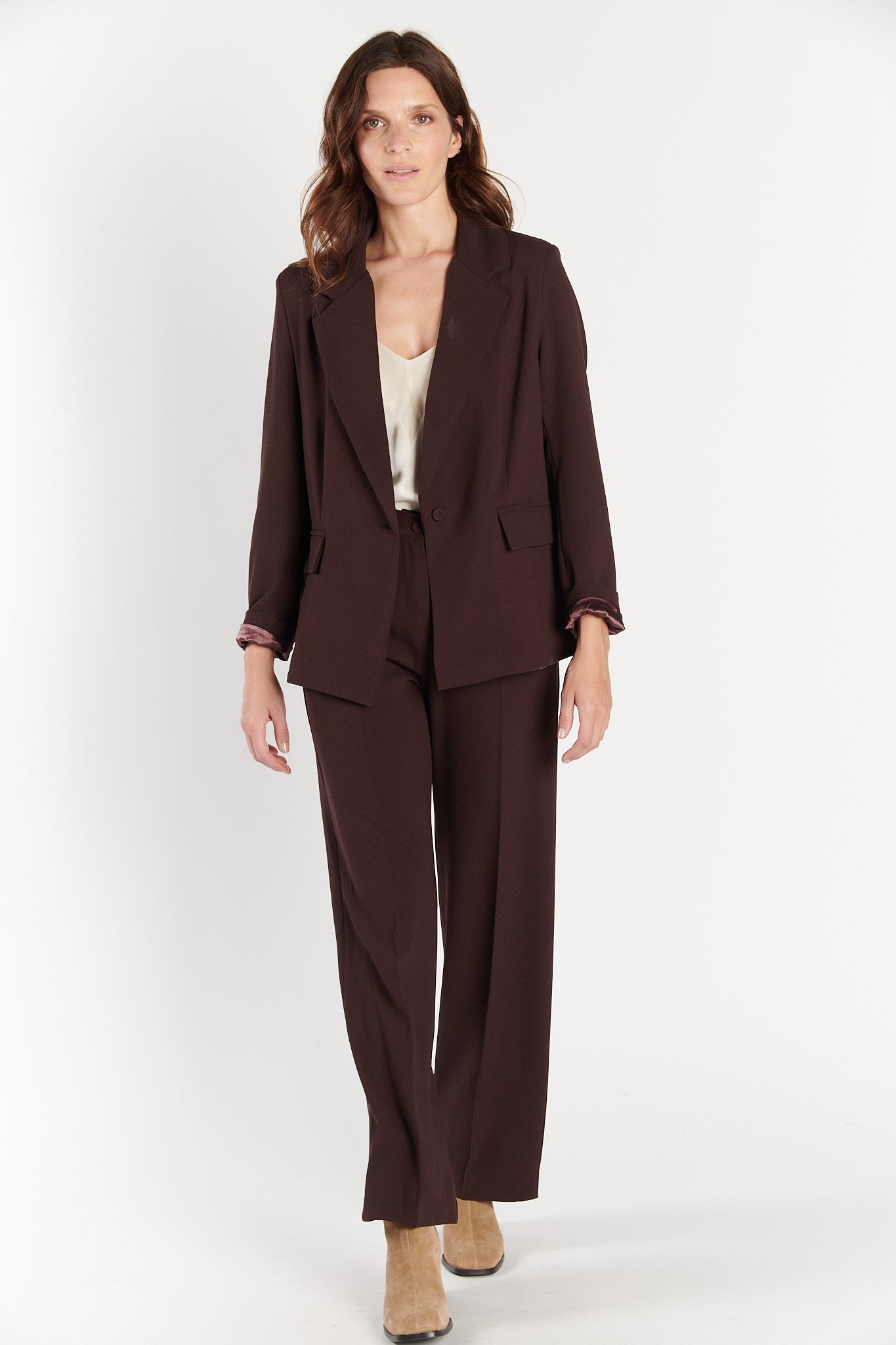BLAZER AMPLE CÉSAR CHOCO