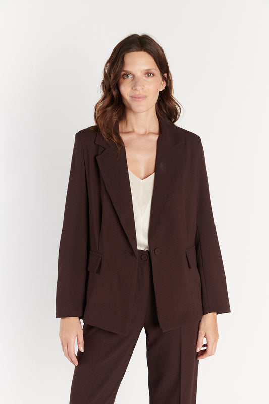 BLAZER AMPLE CÉSAR CHOCO