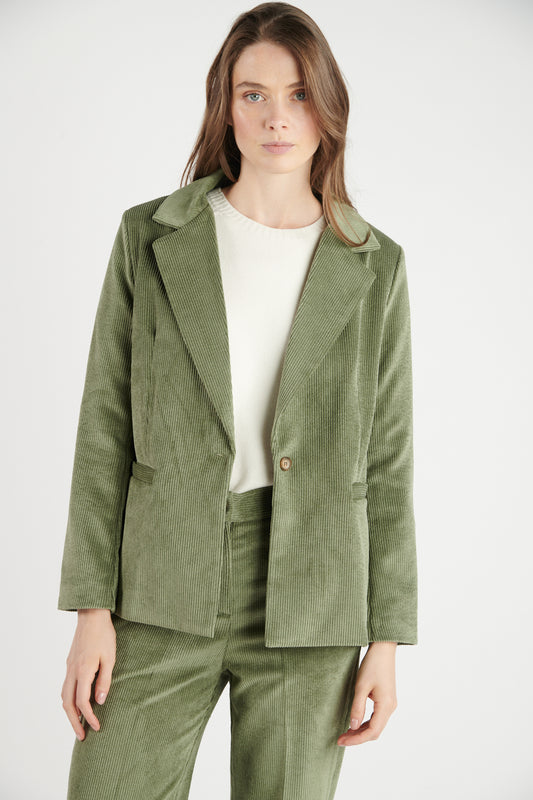 BLAZER VELOURS BETH KAKI