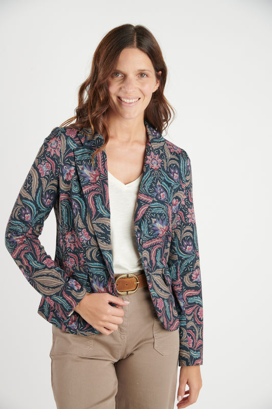 BLAZER IMPRIMÉ SALVADOR NUIT ARABESQUE