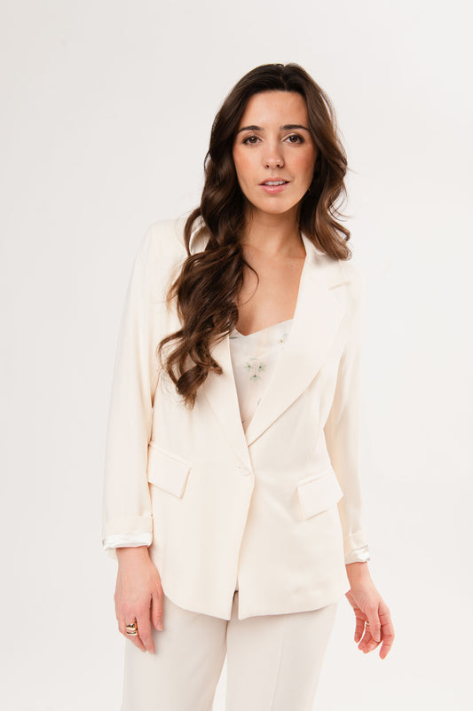 BLAZER AMPLE ÉLINA ÉCRU