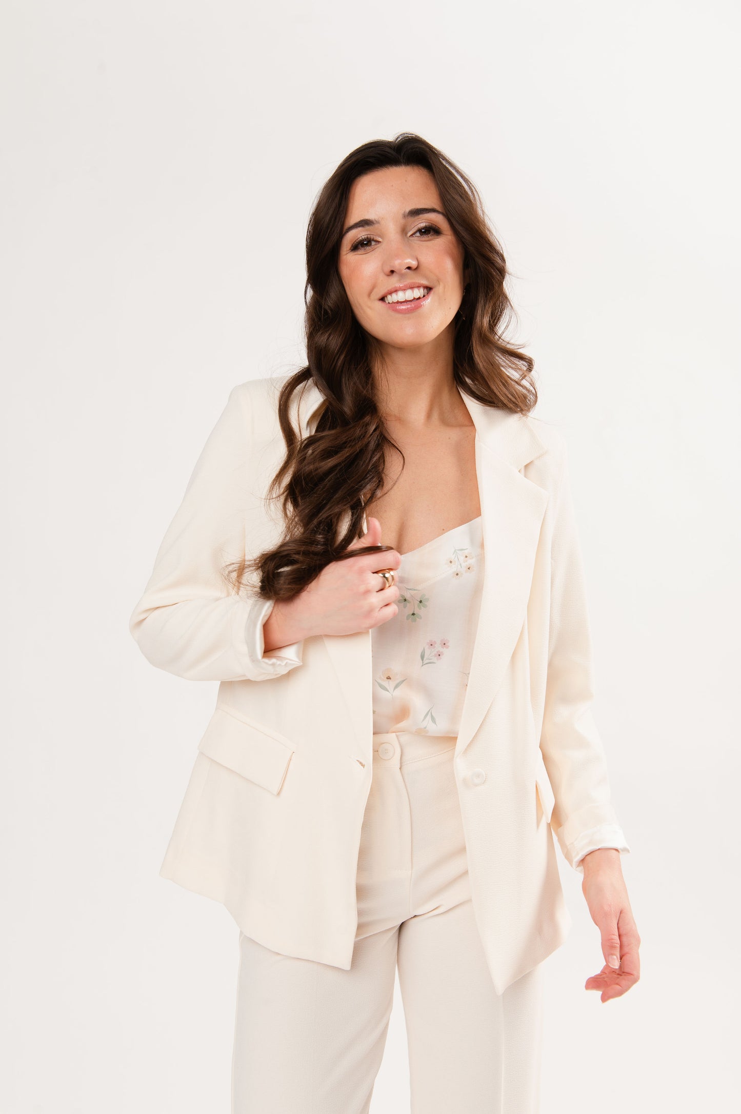 BLAZER AMPLE ÉLINA ÉCRU