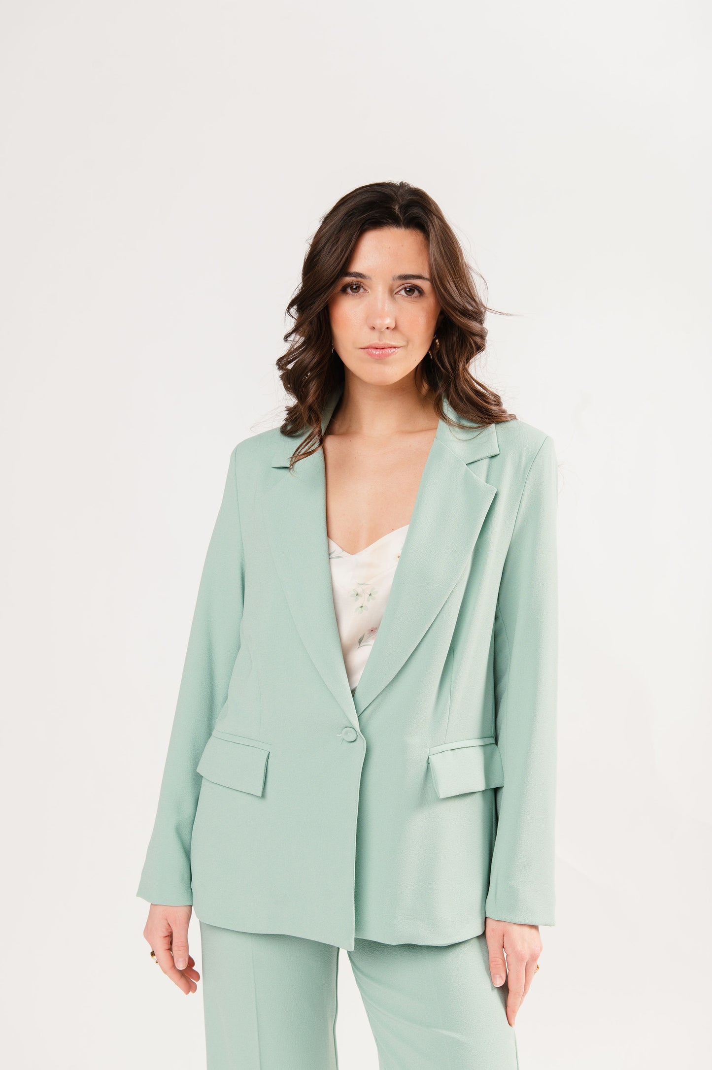 BLAZER AMPLE ÉLINA VERT D'EAU
