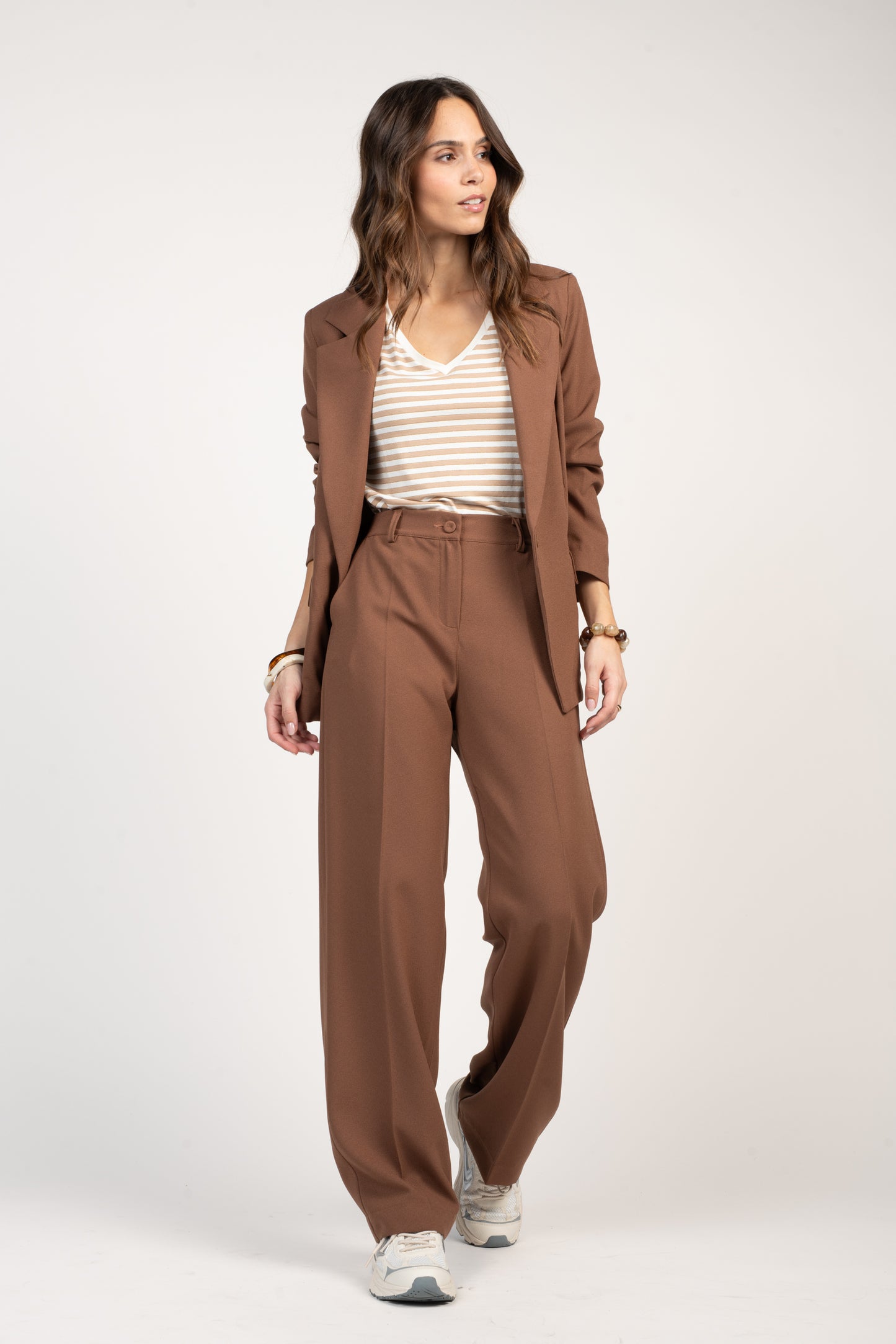 BLAZER AMPLE ÉLINA MARRON