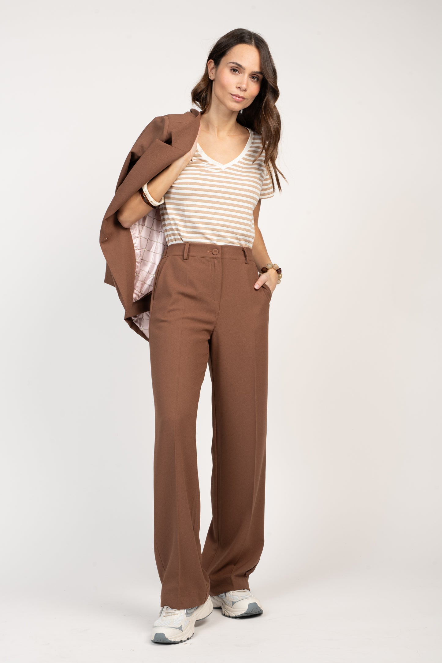BLAZER AMPLE ÉLINA MARRON