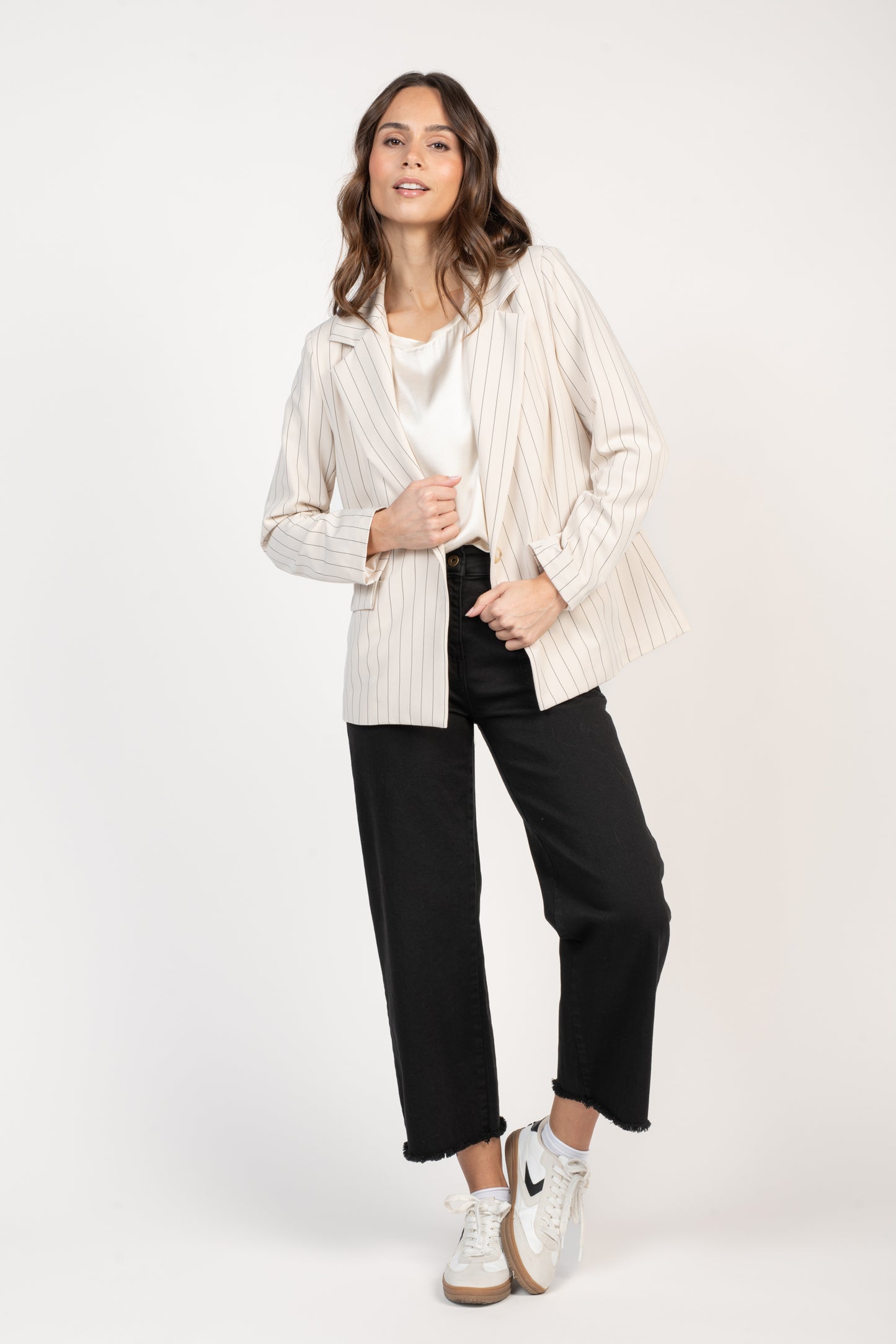 TOP SATINÉ ÉLISA ÉCRU