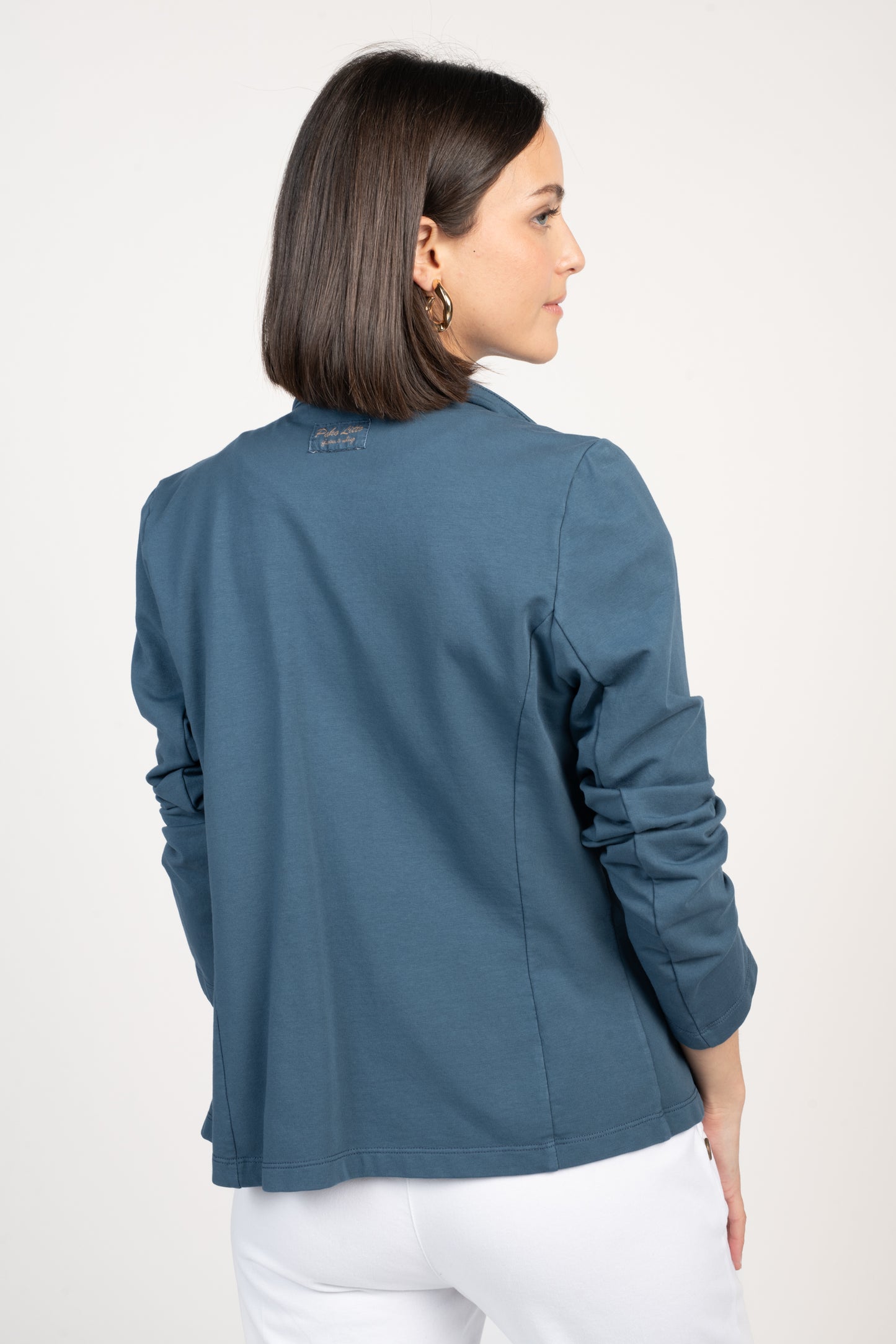 BLAZER MOLLETON ENZA BLEU