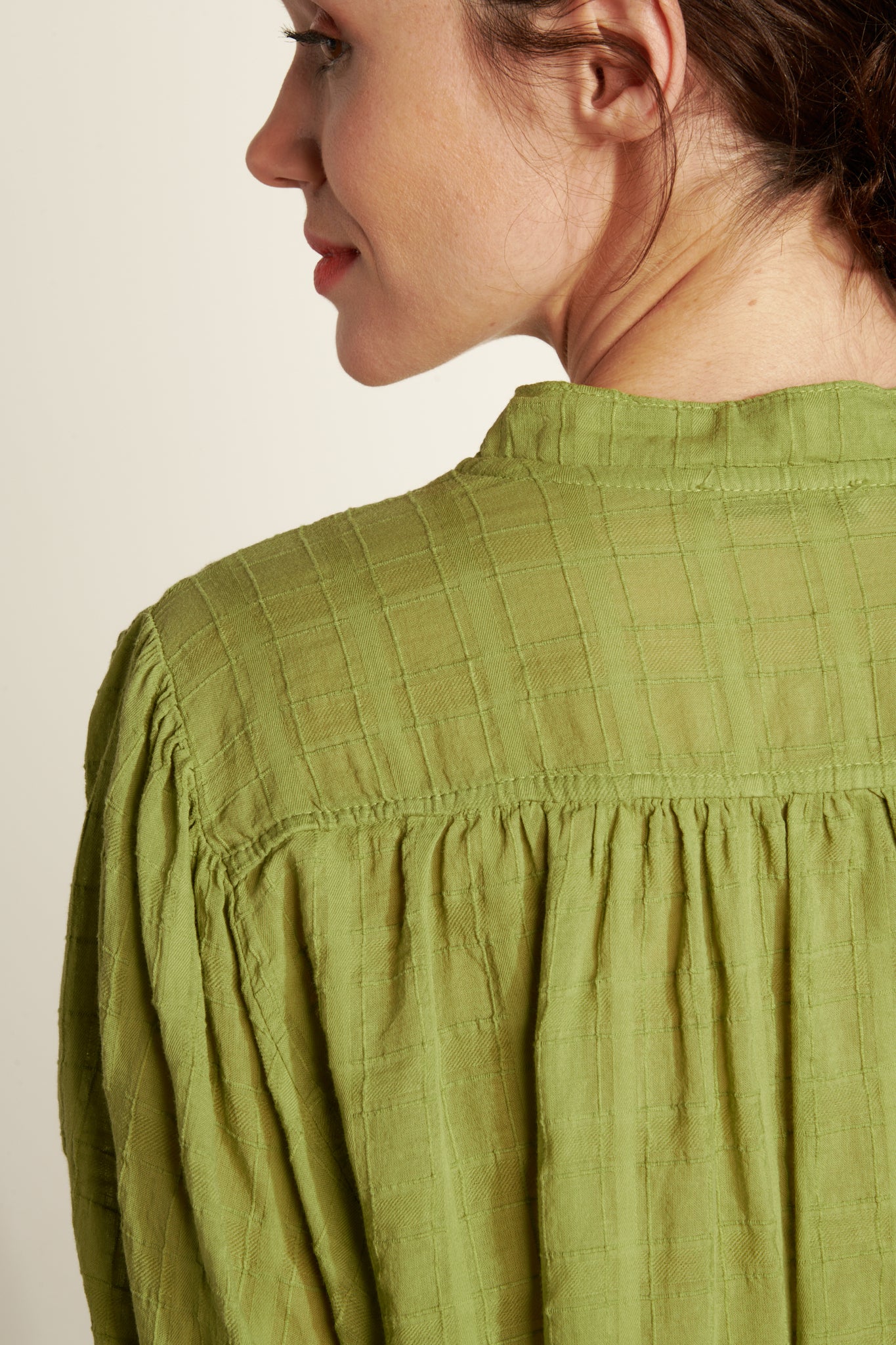 BLOUSE PEINTRE AUXANE PISTACHE