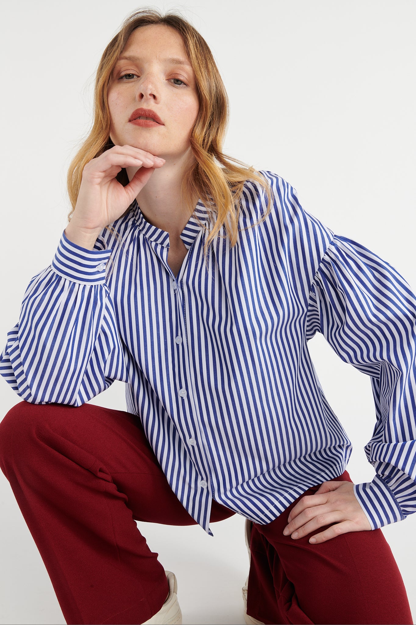 BLOUSE RAYURES MARINE BADYSS