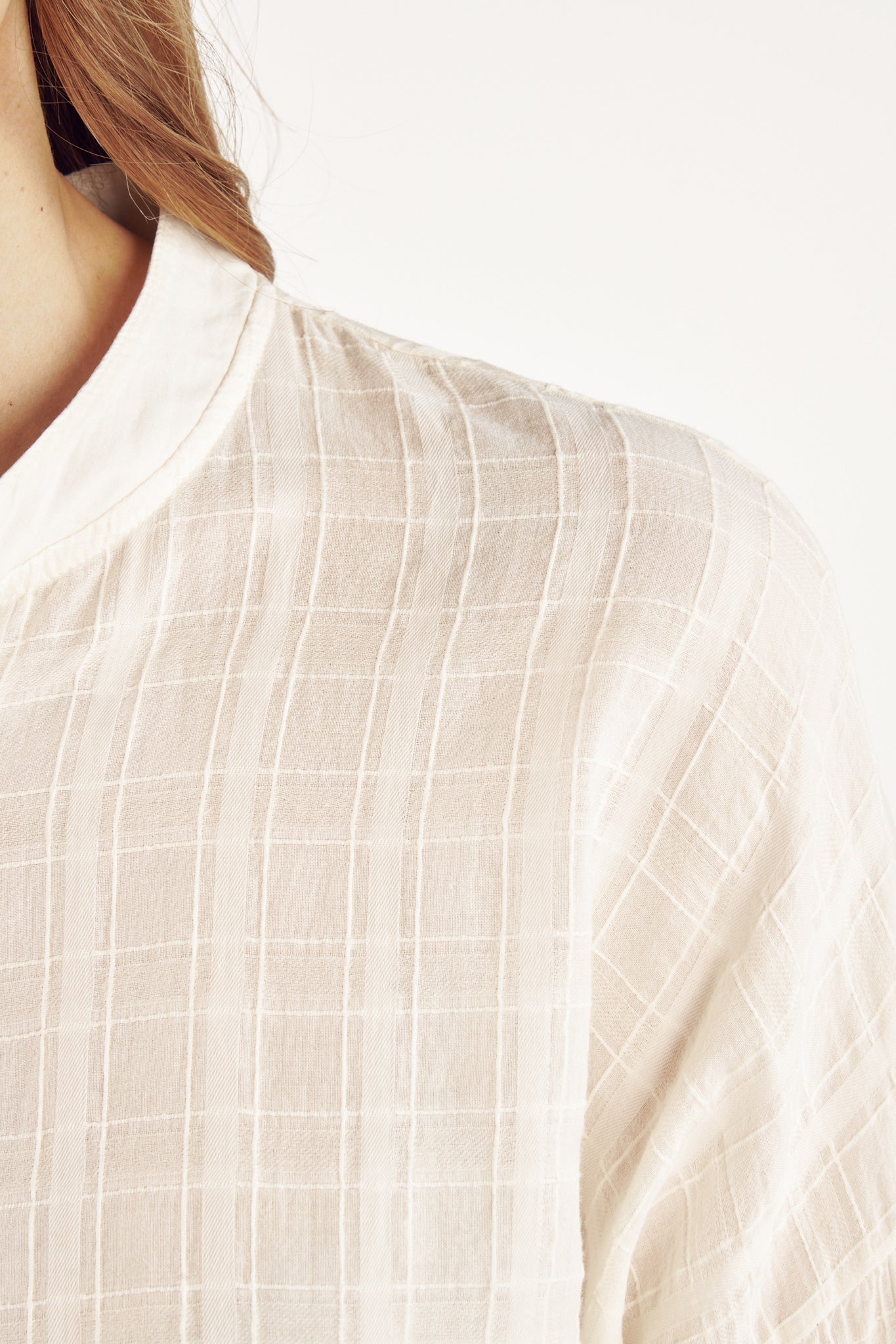 BLOUSE VOILE TEXTURÉ CÉCILE NATUREL