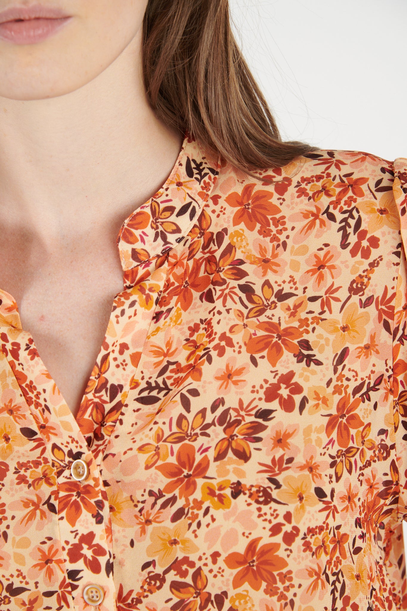 BLOUSE DIONA IMPRIMÉ SAFRAN FLEUR