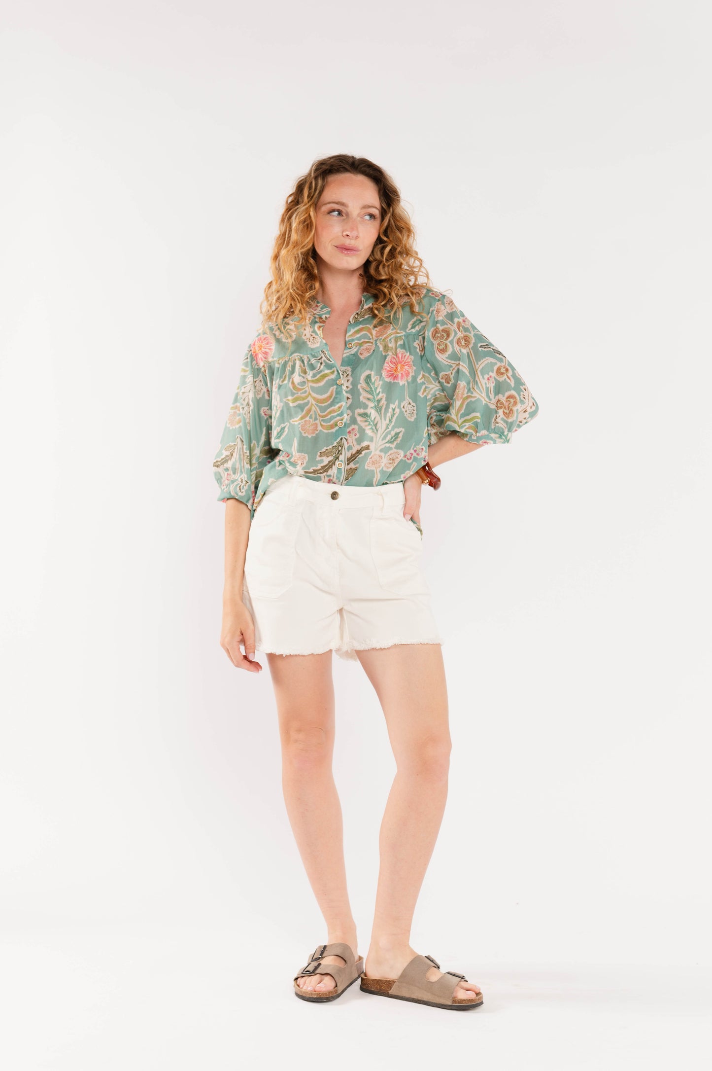 SHORT FAYE ÉCRU