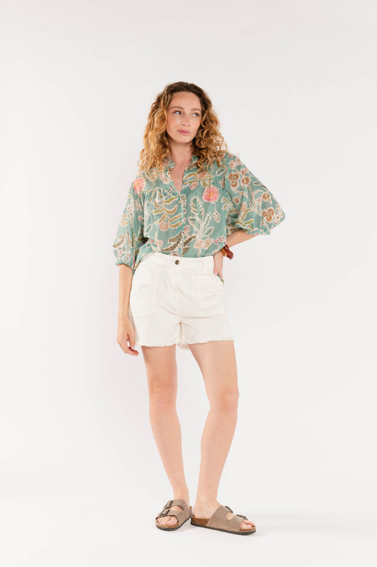 SHORT FAYE ÉCRU