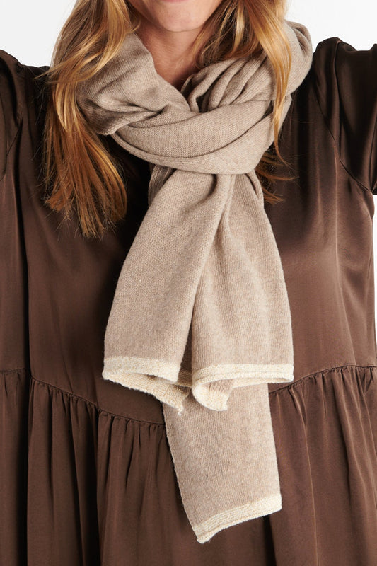 ECHARPE CACHEMIRE DELA TAUPE