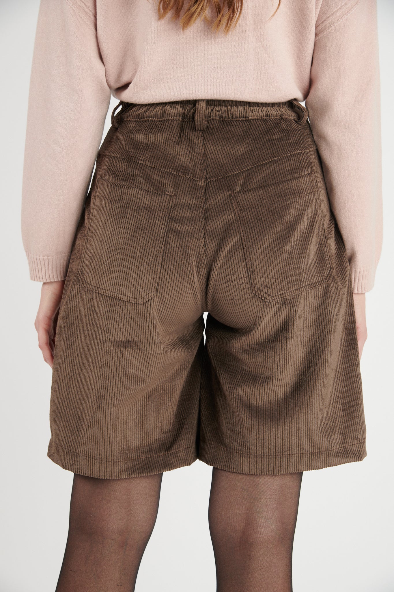 BERMUDA LONG VELOURS DAMON CHOCO
