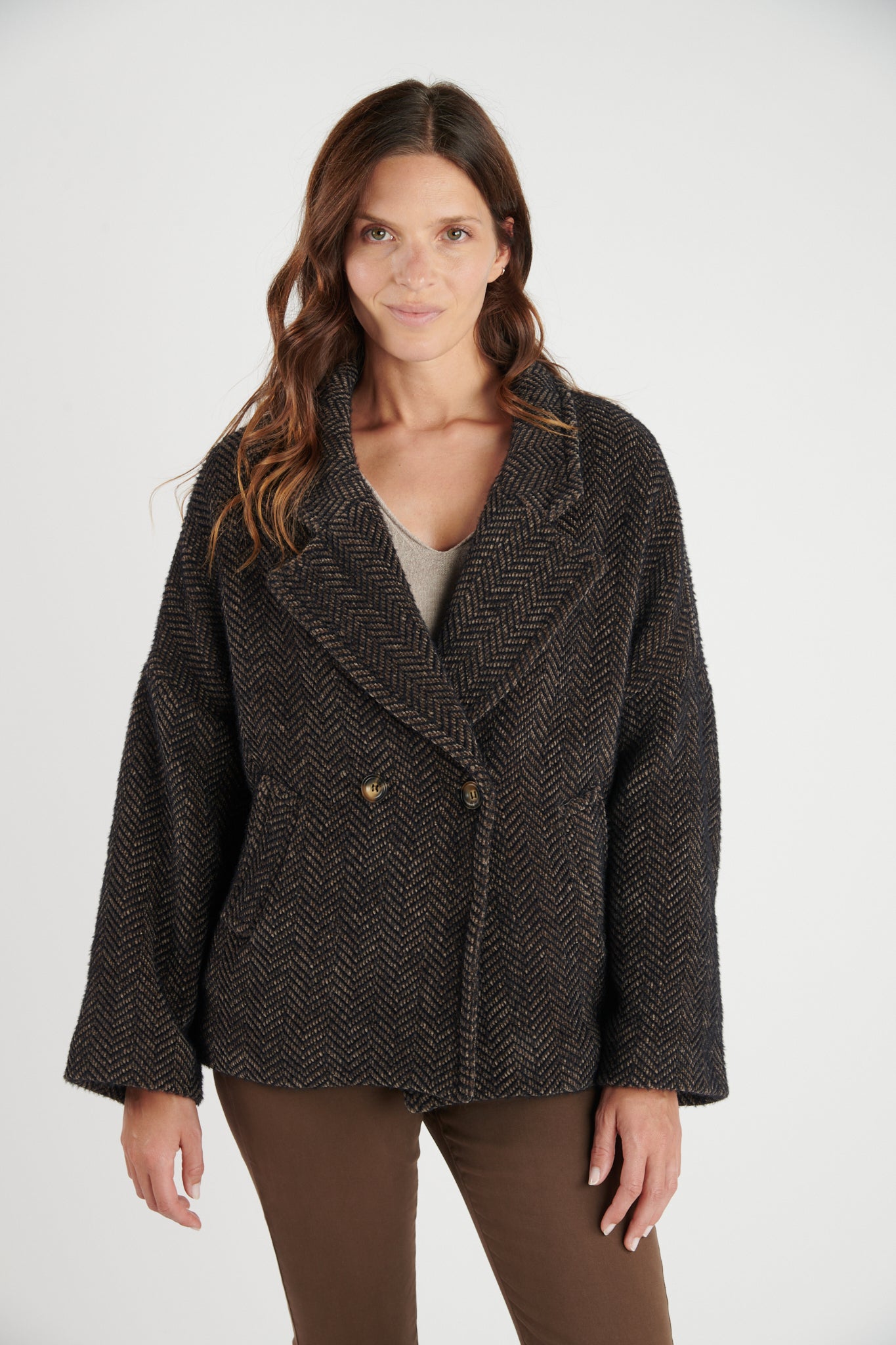 CABAN COURT BAPTISTINE CHOCO