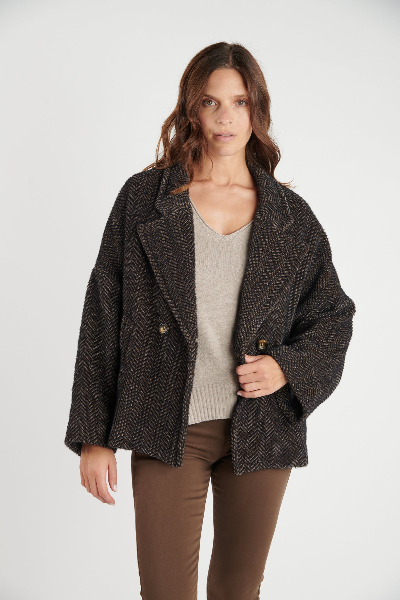 CABAN COURT BAPTISTINE CHOCO