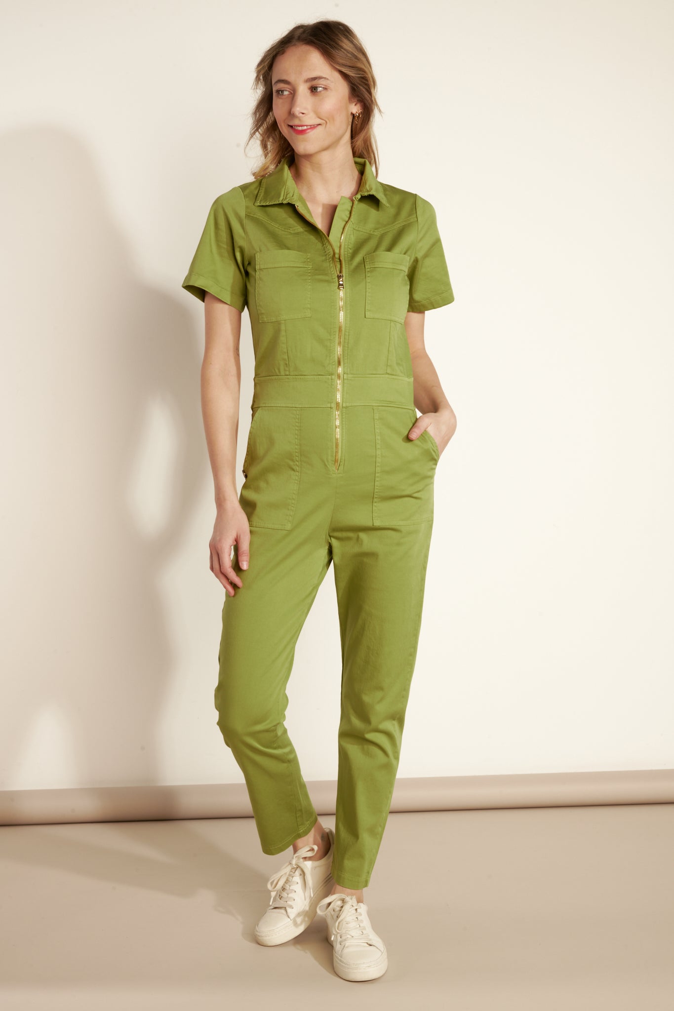 ADONIS PISTACHIO TROUSERS JUMPSUIT