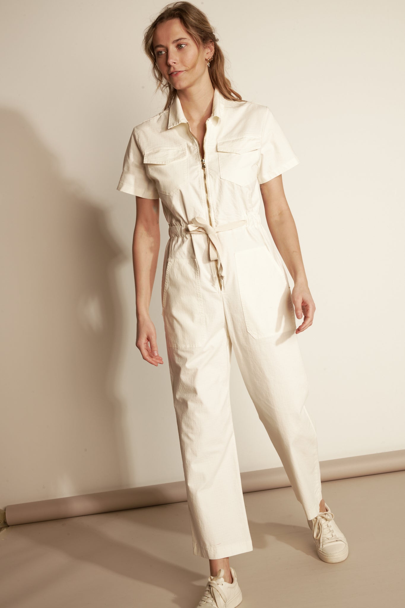 7/8 RIPSTOP WORKER JUMPSUIT - NATURAL