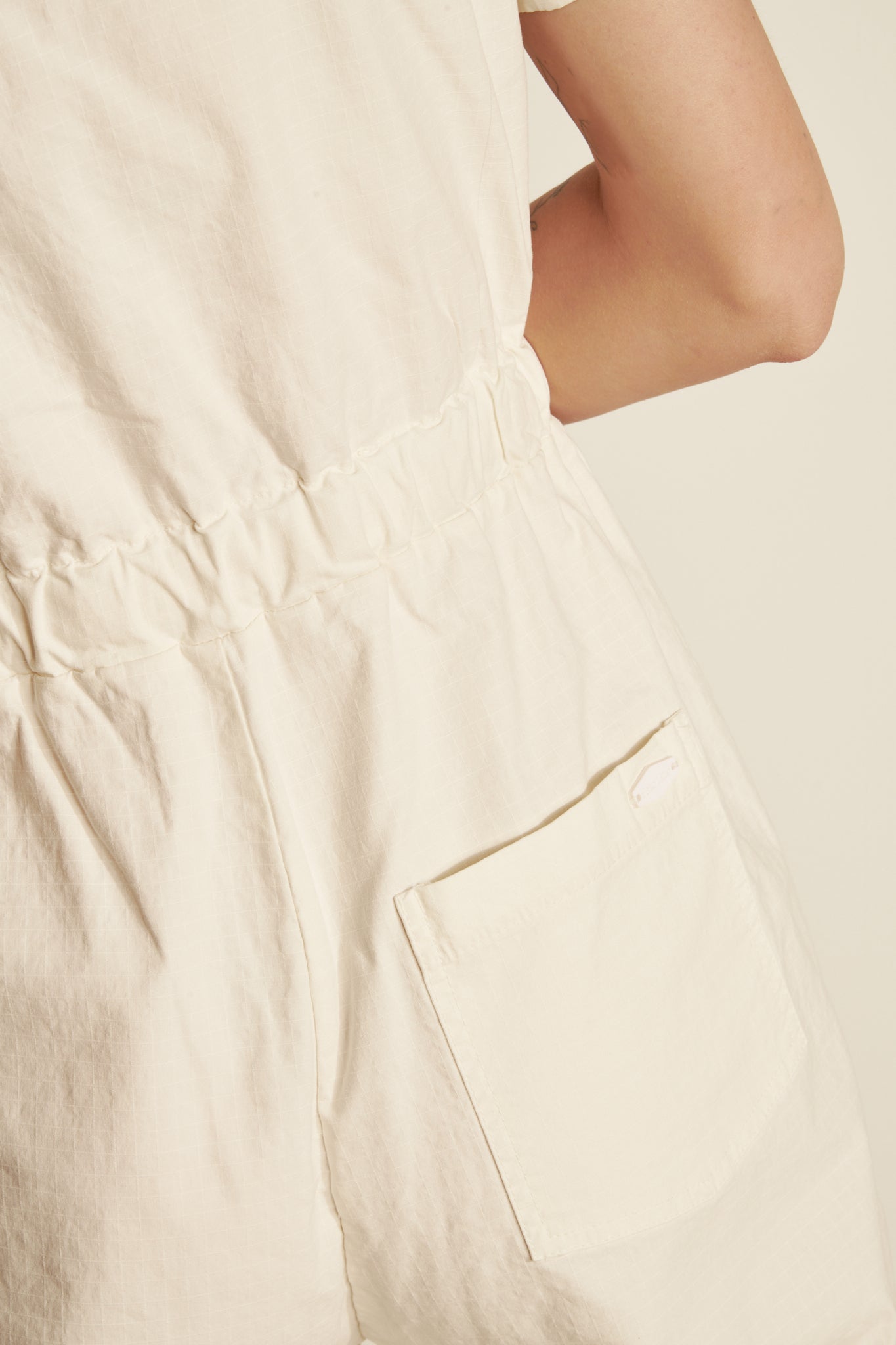 7/8 RIPSTOP WORKER JUMPSUIT - NATURAL