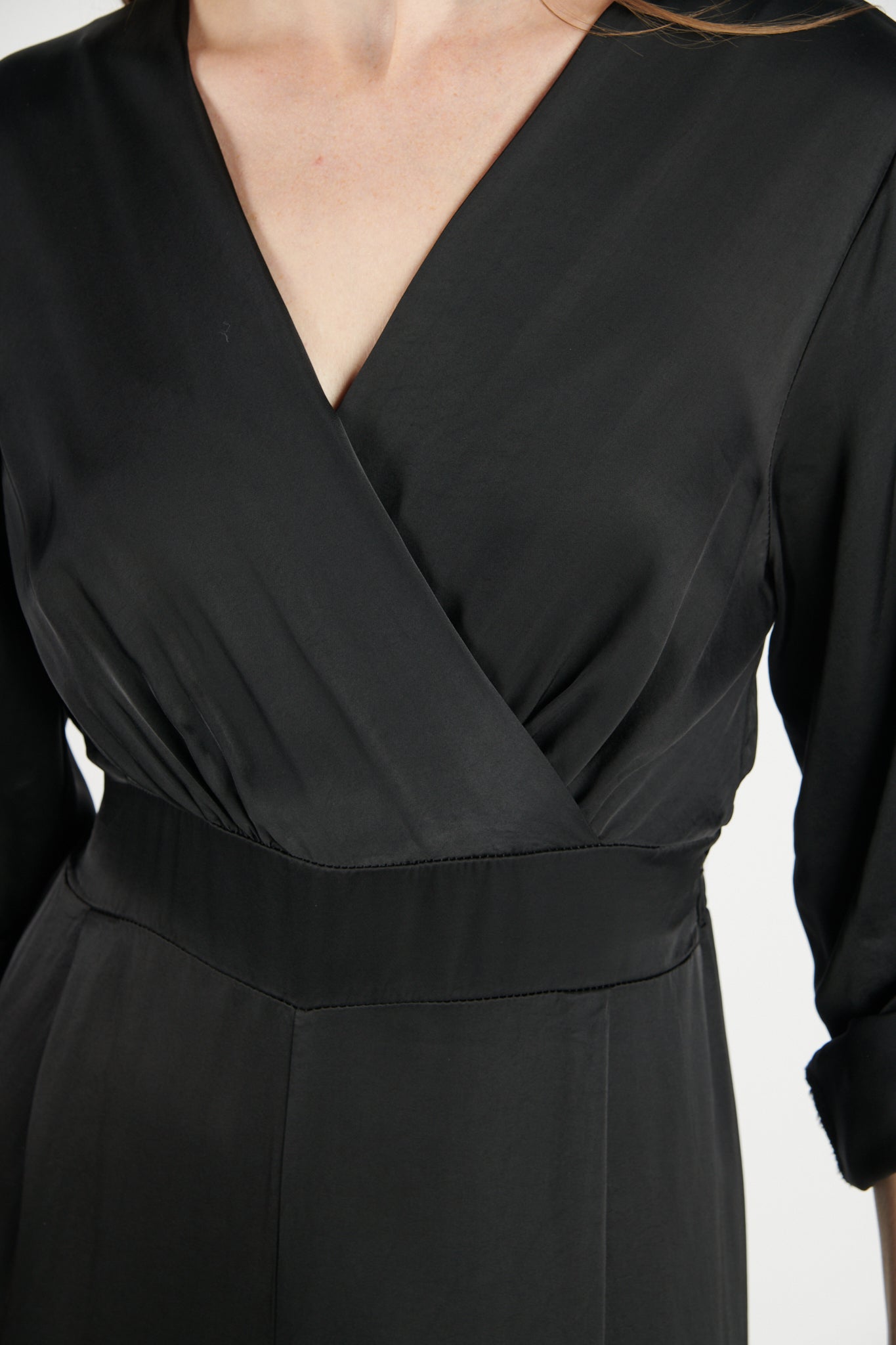 COMBINAISON SATINÉE DORIANE NOIR