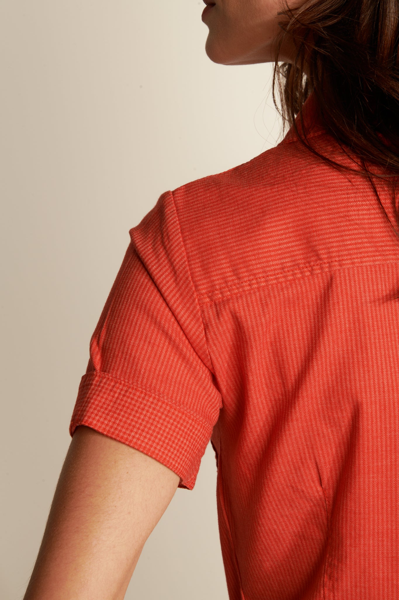 COMBISHORT RAYURES AURÉLIE ORANGEADE