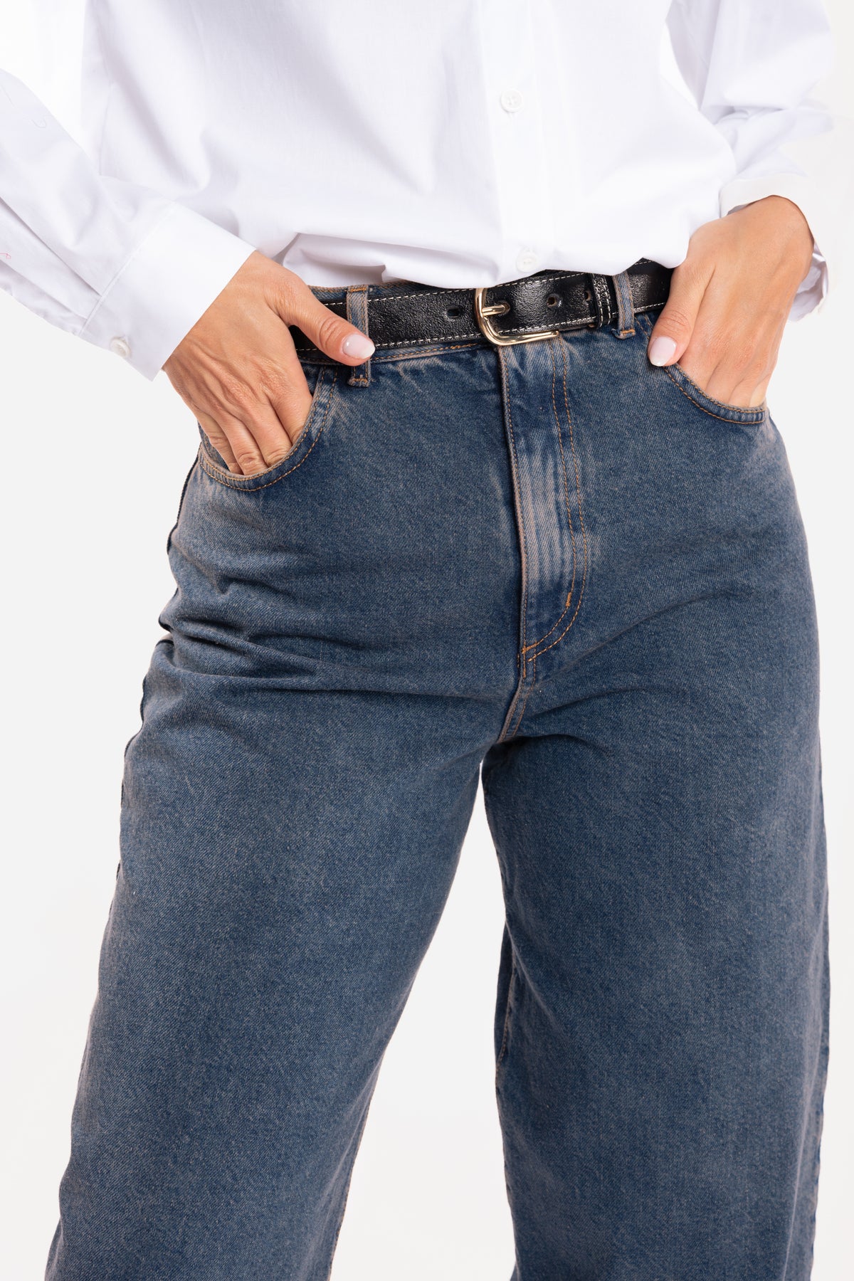 Ceinture en cuir noire