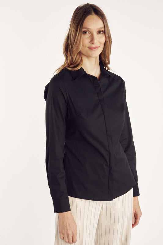 CHEMISE CINTRÉE BARTH NOIRE