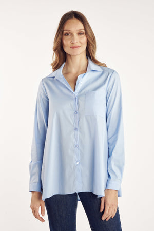 BARTHOLD LOOSE SHIRT SKY BLUE