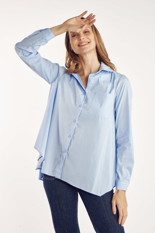 CHEMISE AMPLE BARTHOLD CIEL