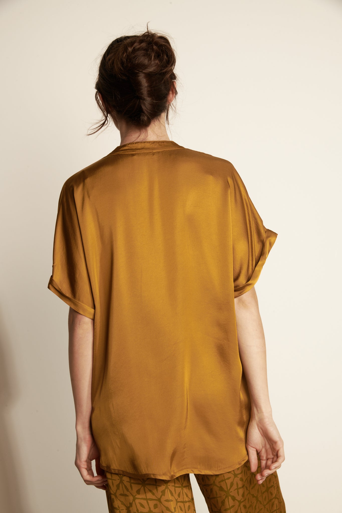 OVER SLIKY SHIRT (FA662C05Q) - AMBER
