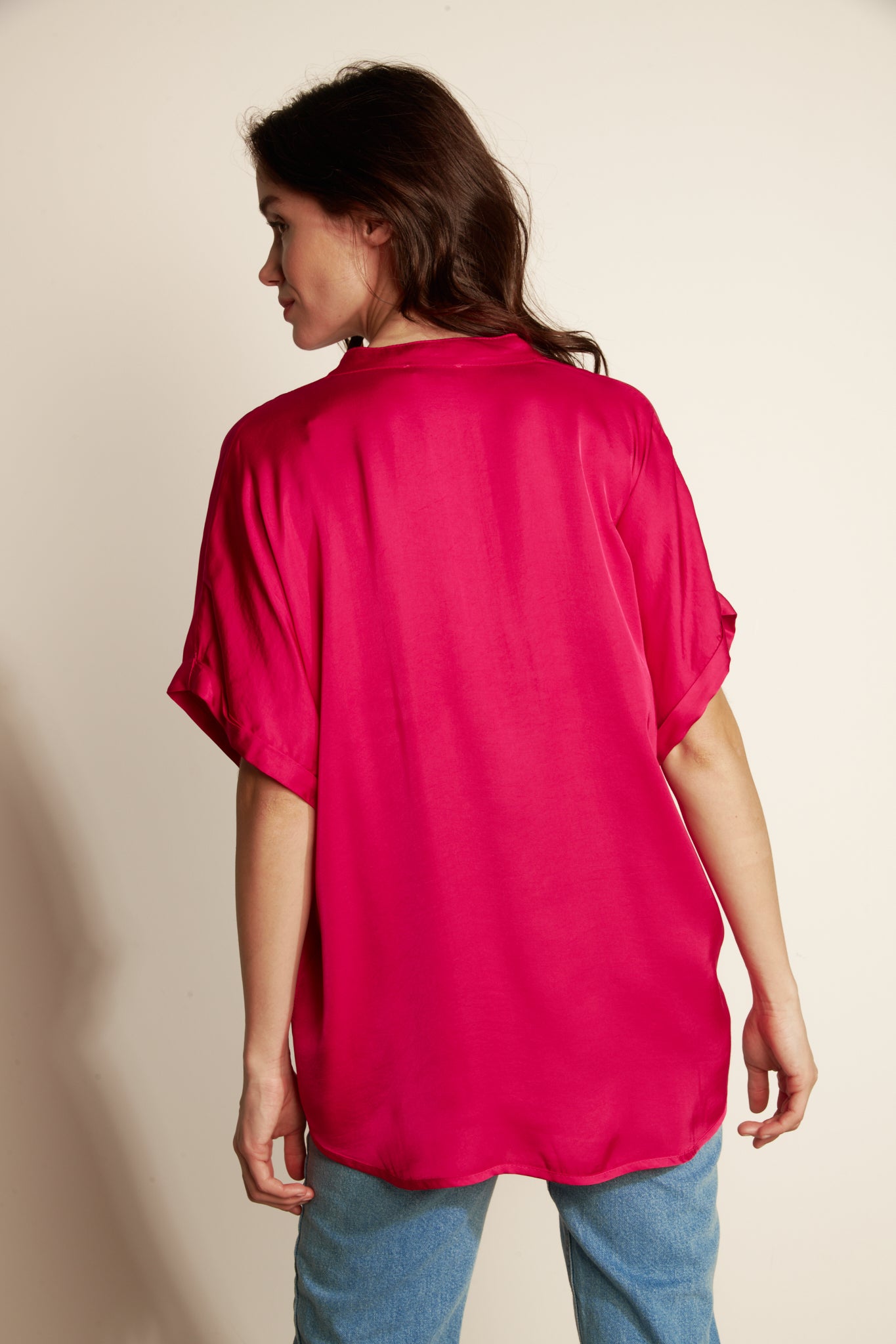 OVER SLIKY SHIRT (FA662C05Q) - FUSHIA
