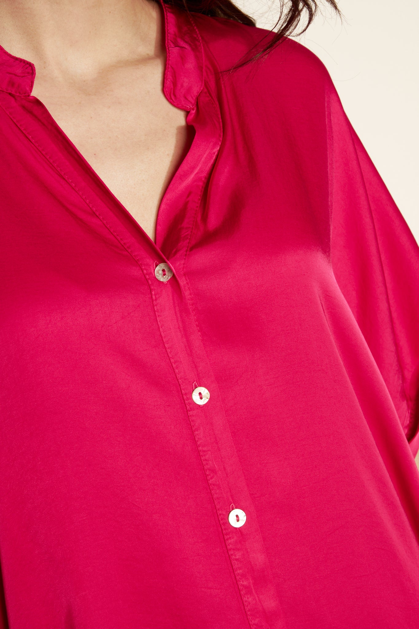 OVER SLIKY SHIRT (FA662C05Q) - FUSHIA