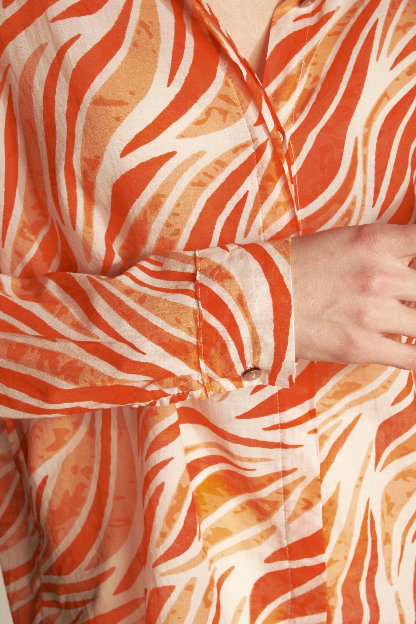 CHEMISE VOILE DE COTON ANYA ORANGE