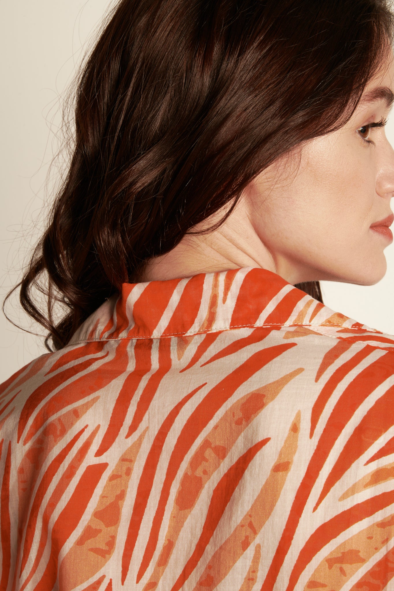 CHEMISE VOILE DE COTON ANYA ORANGE